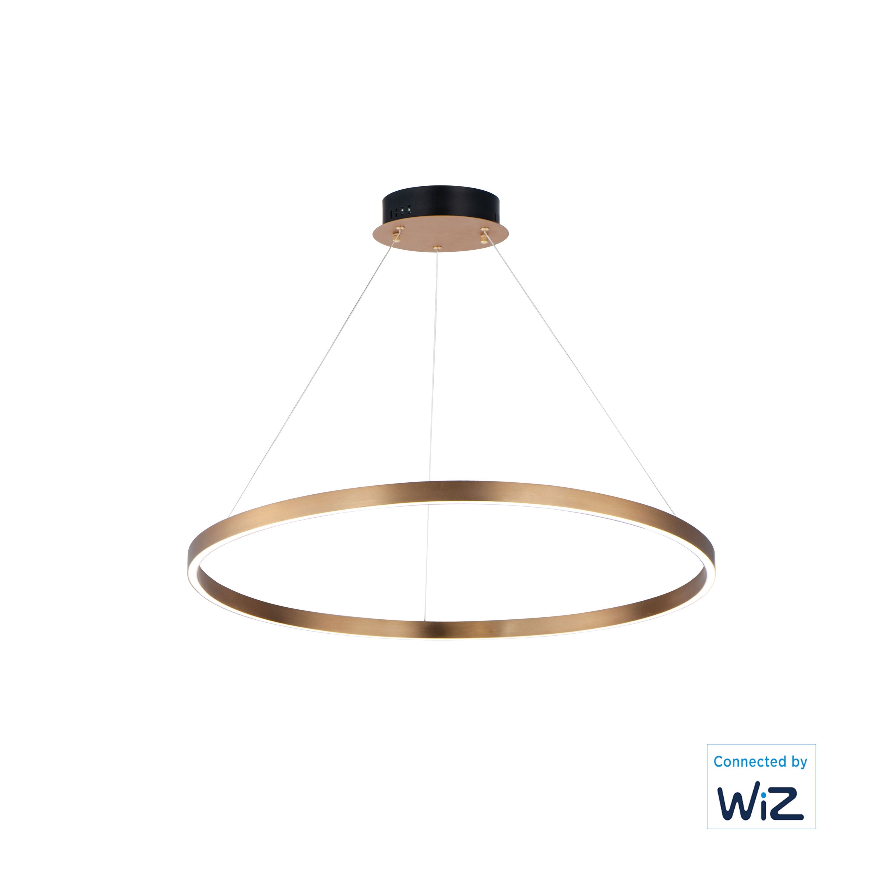 Groove WiZ-Single Pendant Pendant ET2 31.5x31.5x1.25 Gold 