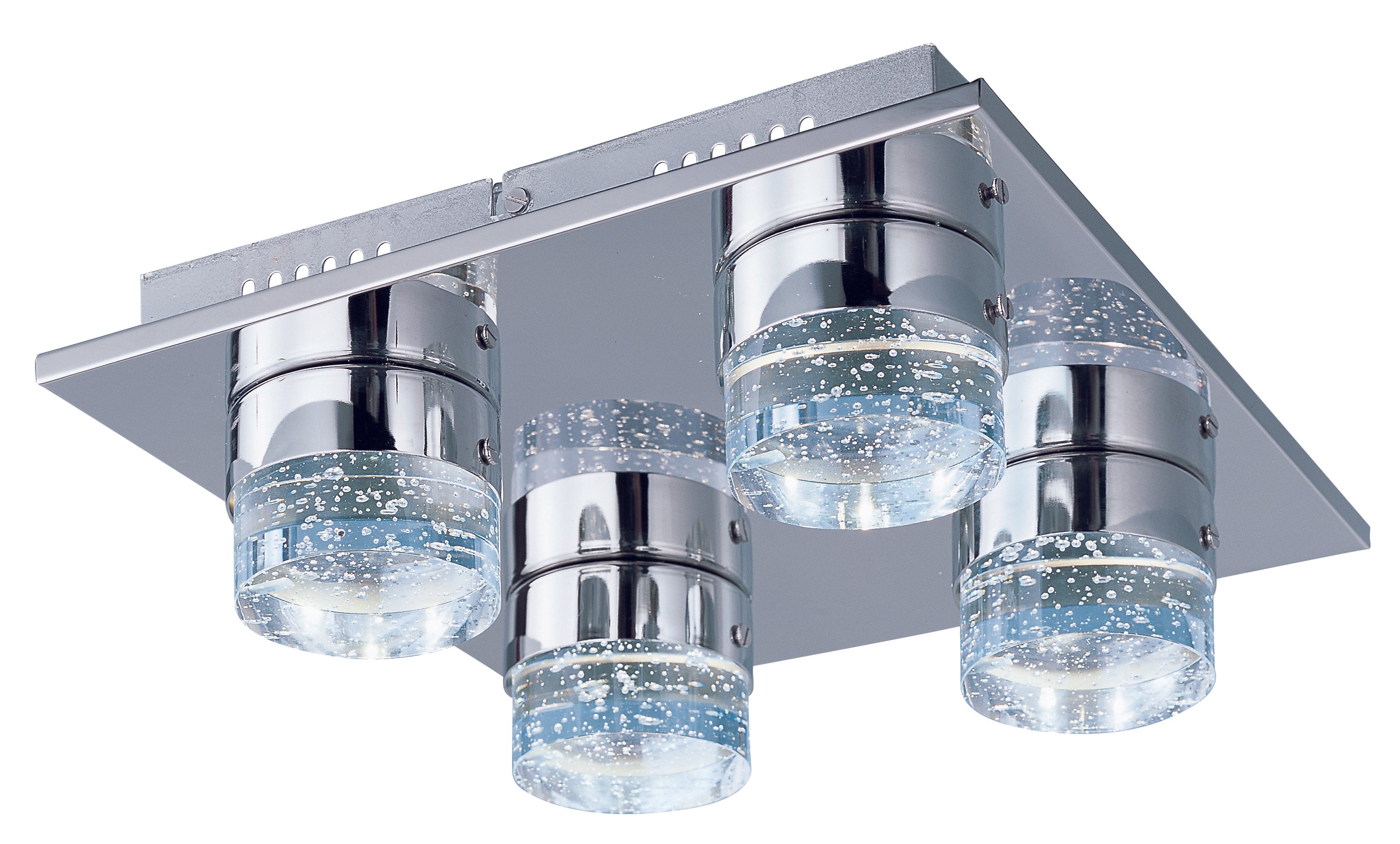 Fizz IV-Flush Mount Flush Mount Ceiling Light ET2 4x13x13 Polished Chrome 