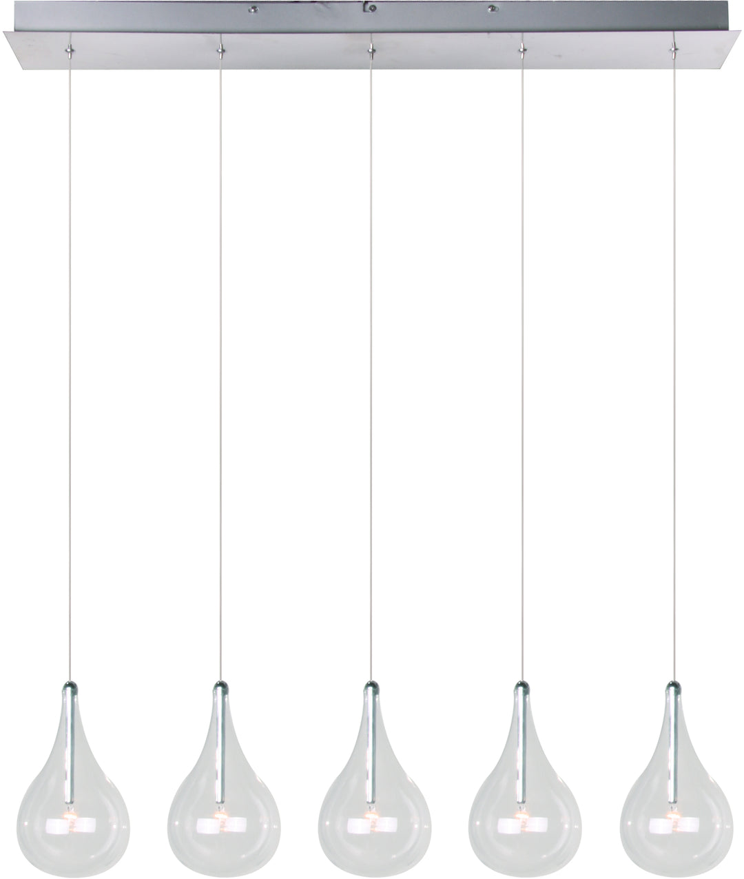 Larmes-Linear Pendant Pendants ET2 30x5x8 Polished Chrome 