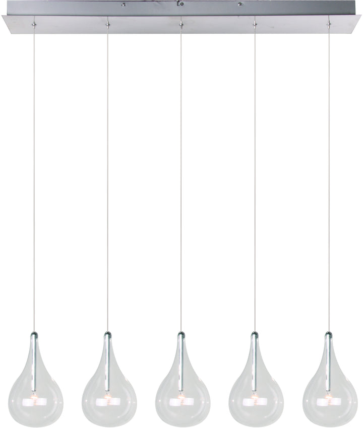 Larmes-Linear Pendant Pendants ET2 30x5x8 Polished Chrome 