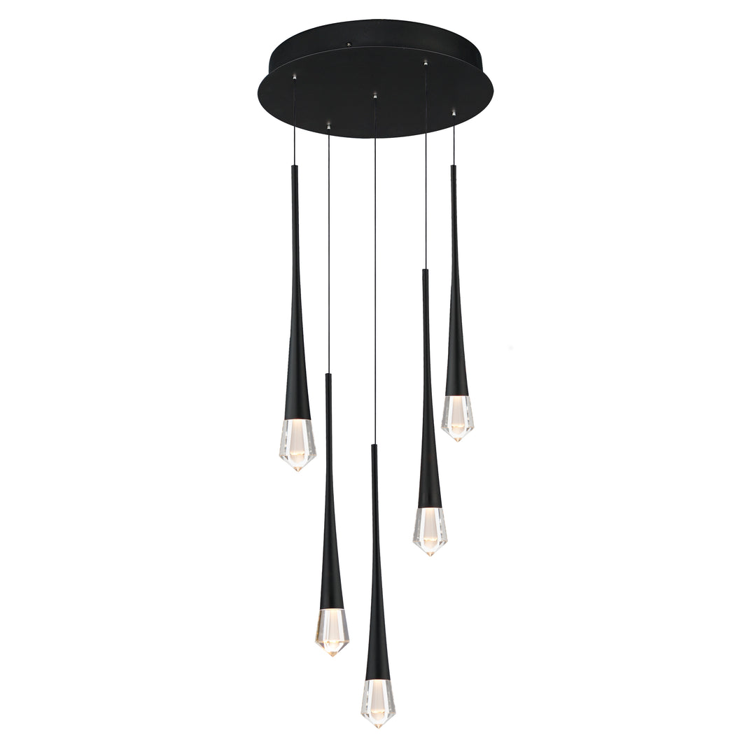 Pierce-Multi-Light Pendant Pendants ET2 13x13x19 Black 