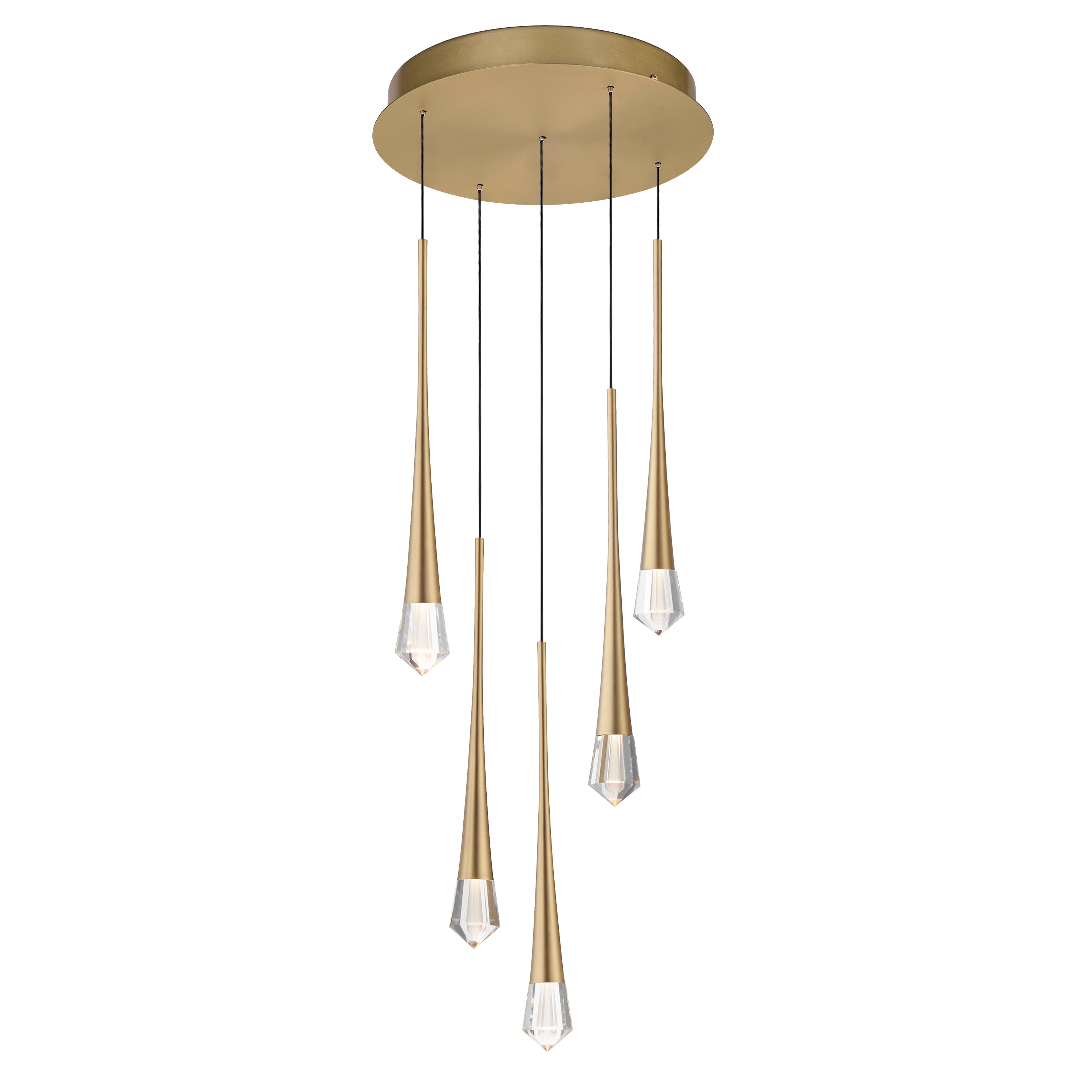 Pierce-Multi-Light Pendant Pendant ET2 13x13x19 Gold 