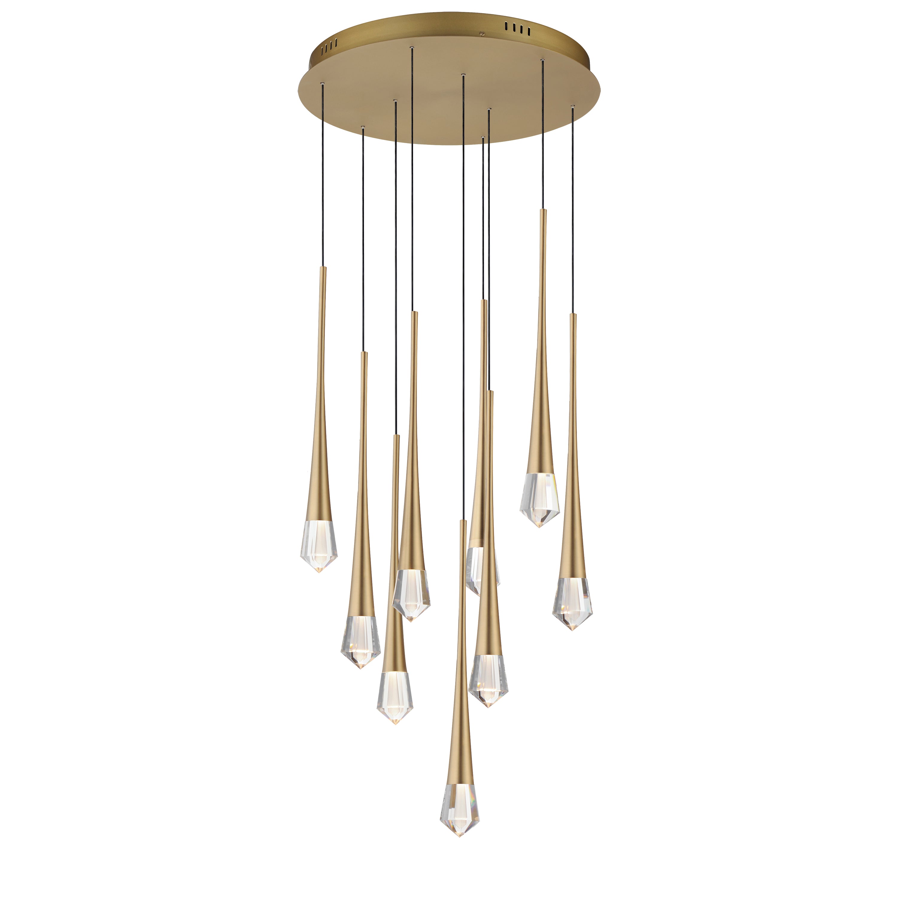 Pierce-Multi-Light Pendant Pendant ET2 19x19x19 Gold 