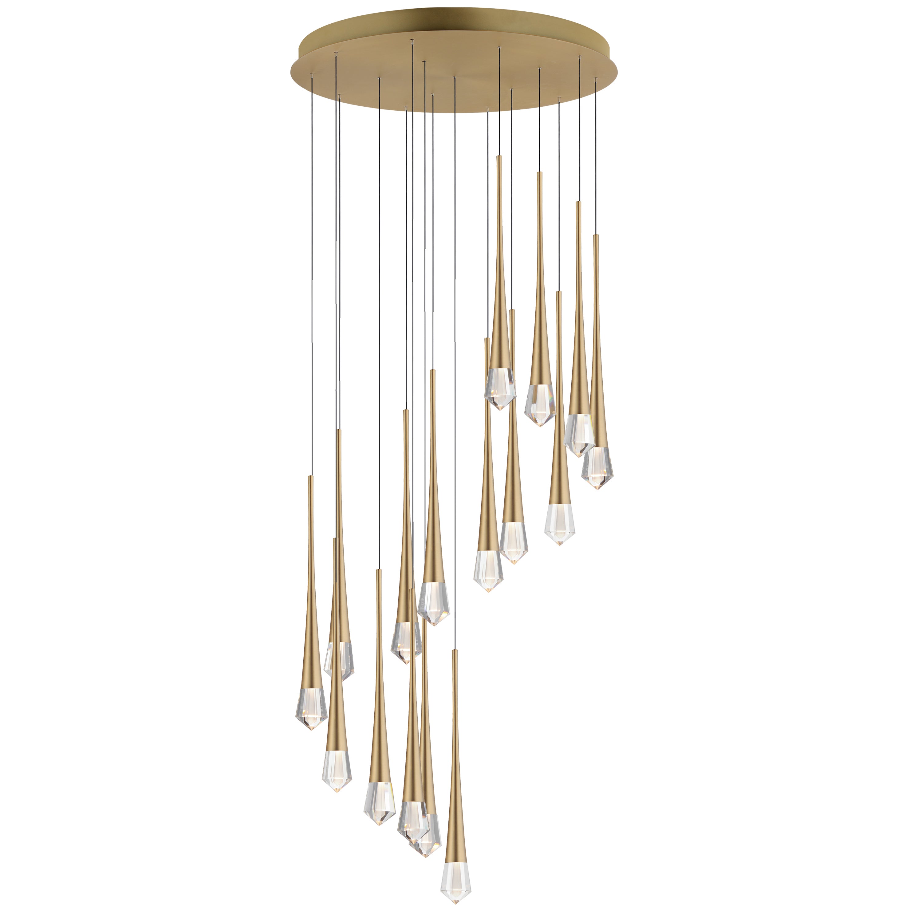 Pierce-Multi-Light Pendant Pendant ET2 24.75x24.75x19 Gold 