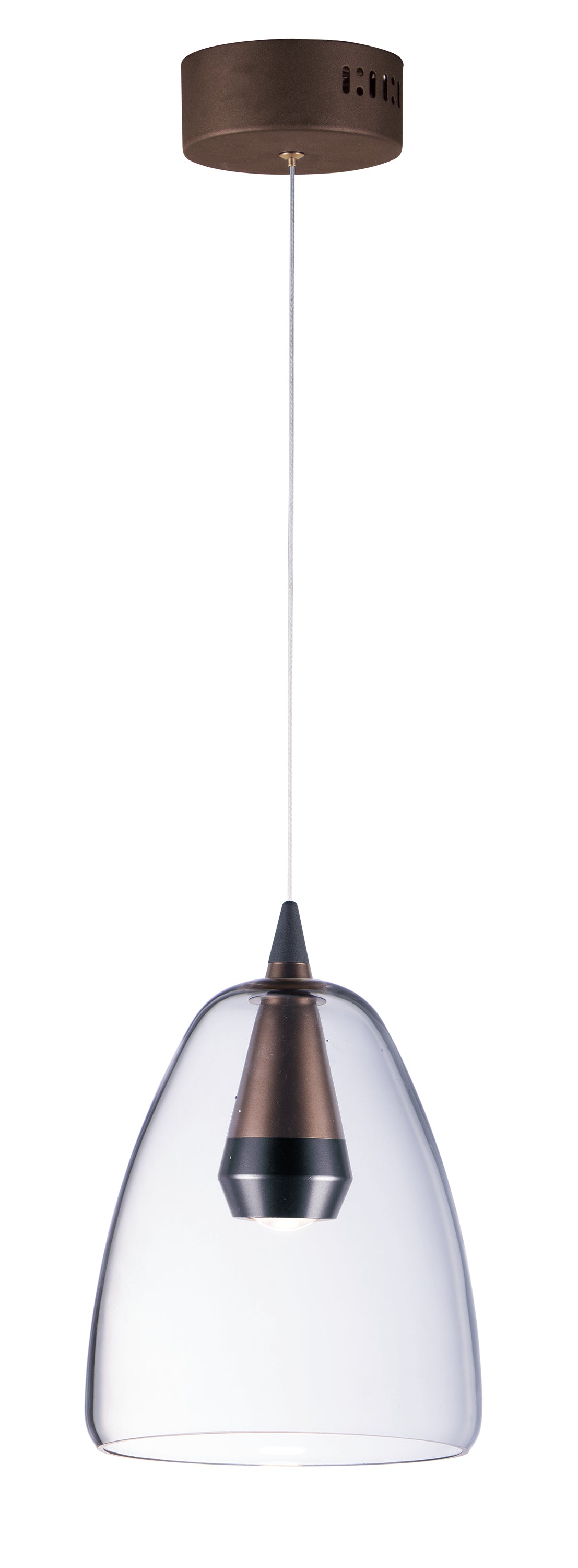 Sven-Single Pendant Pendant ET2 8x8x11.25 Black / Coffee 