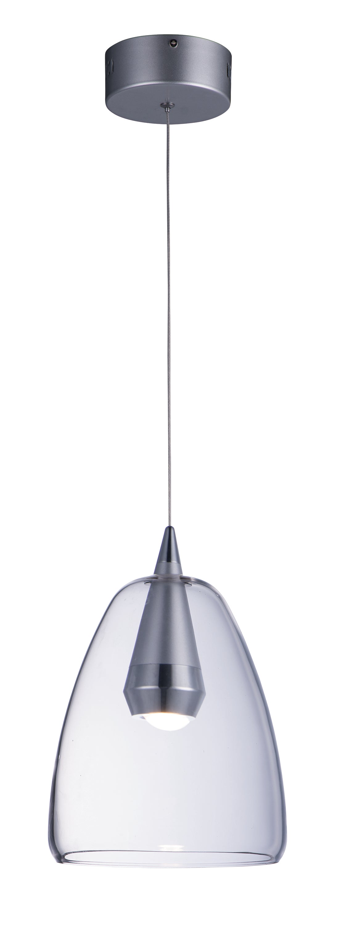 Sven-Single Pendant Pendant ET2 8x8x11.25 Polished Chrome / Silver 