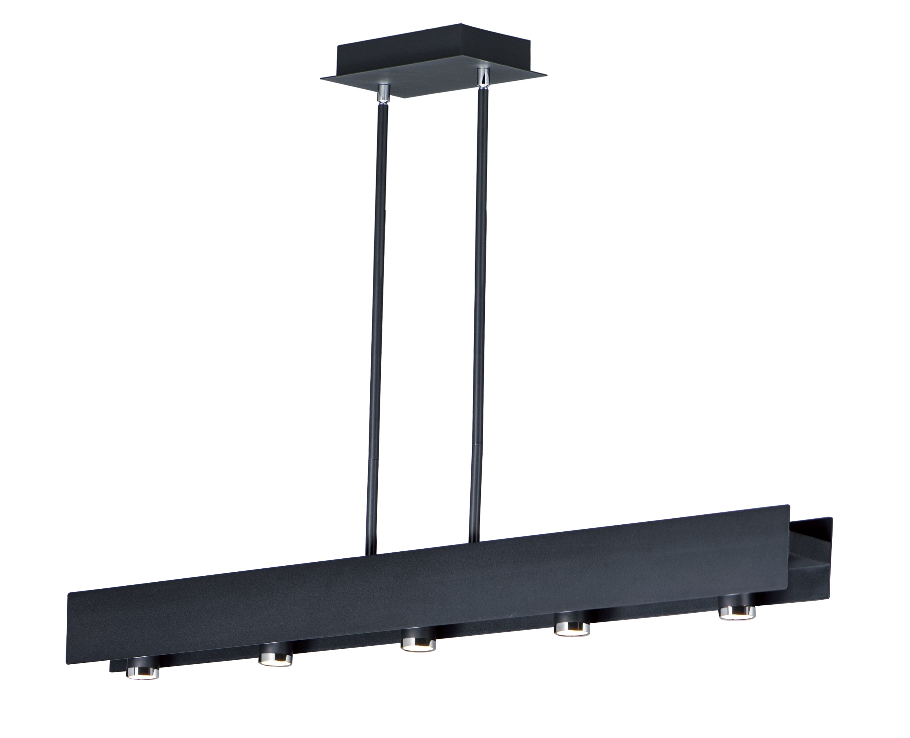 Beam LED-Linear Pendant Pendant ET2 44x3x4.5 Black / Polished Chrome 