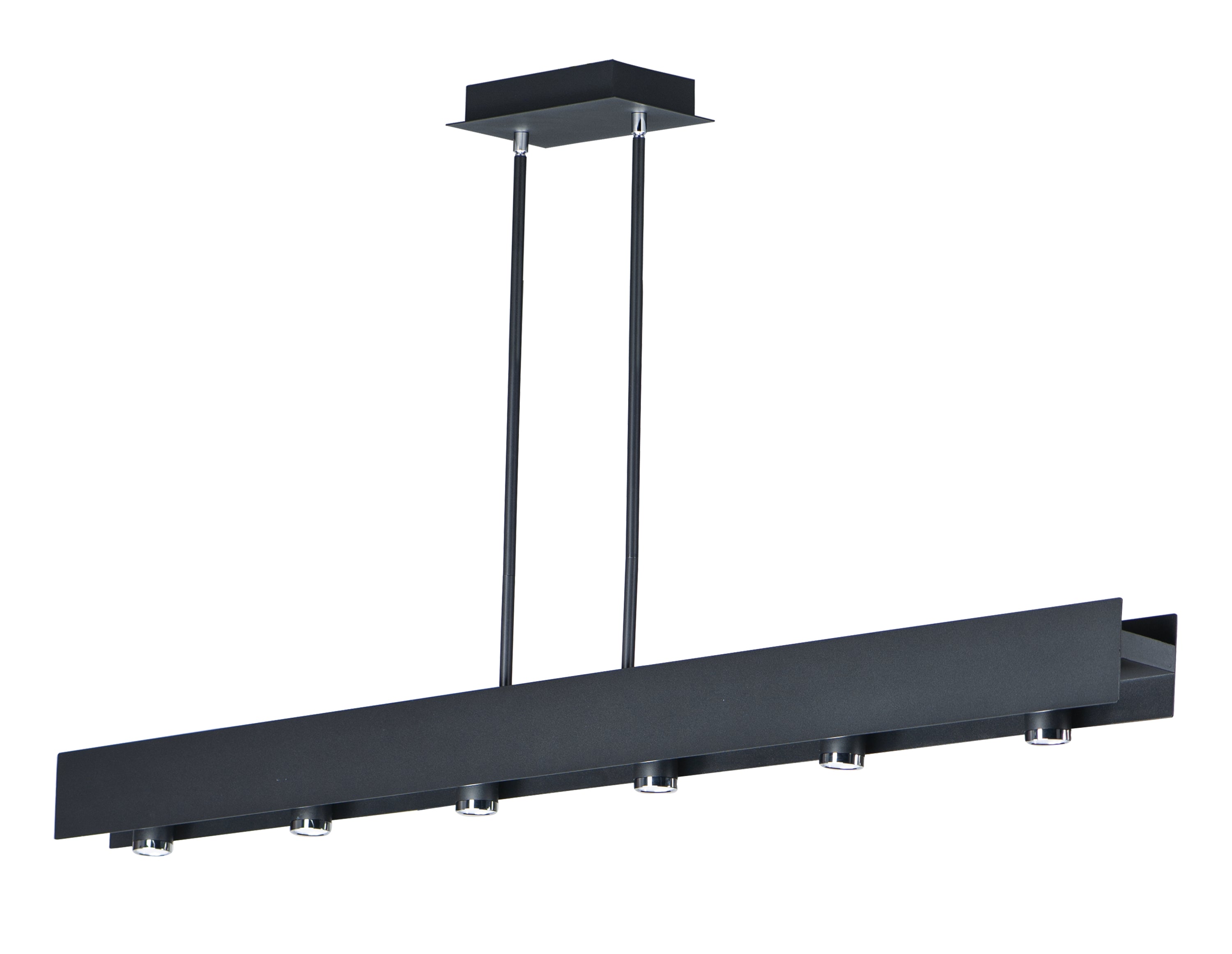 Beam LED-Linear Pendant Pendant ET2 54x3x4.5 Black / Polished Chrome 