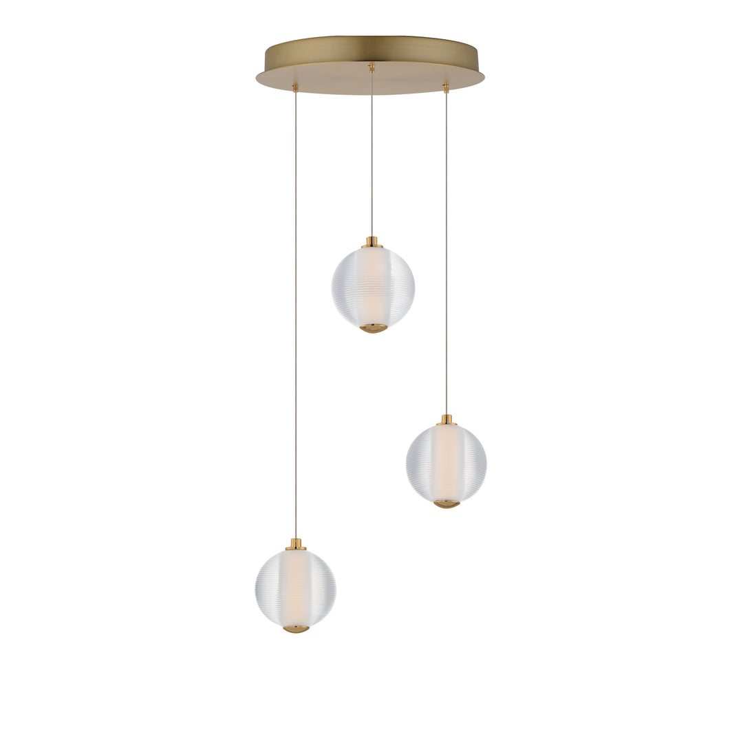 Rhythm-Multi-Light Pendant Pendants ET2 11.75x11.75x5 Gold 