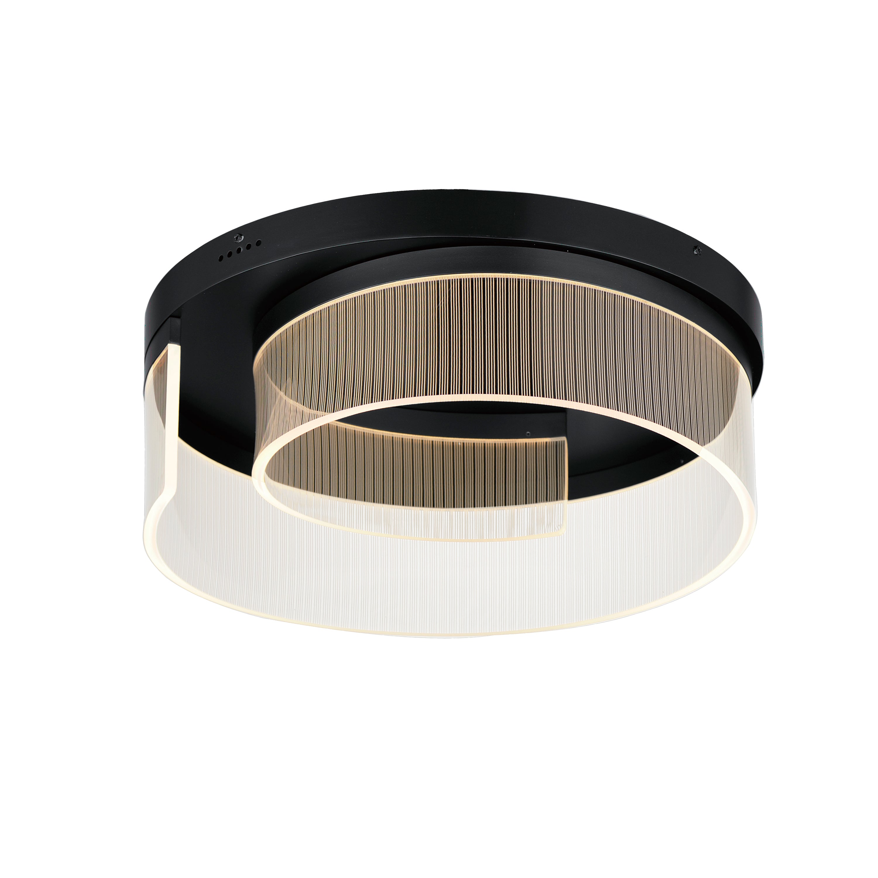 Sonata-Flush Mount Flush Mount Ceiling Light ET2 19.75x19.75x7 Black 