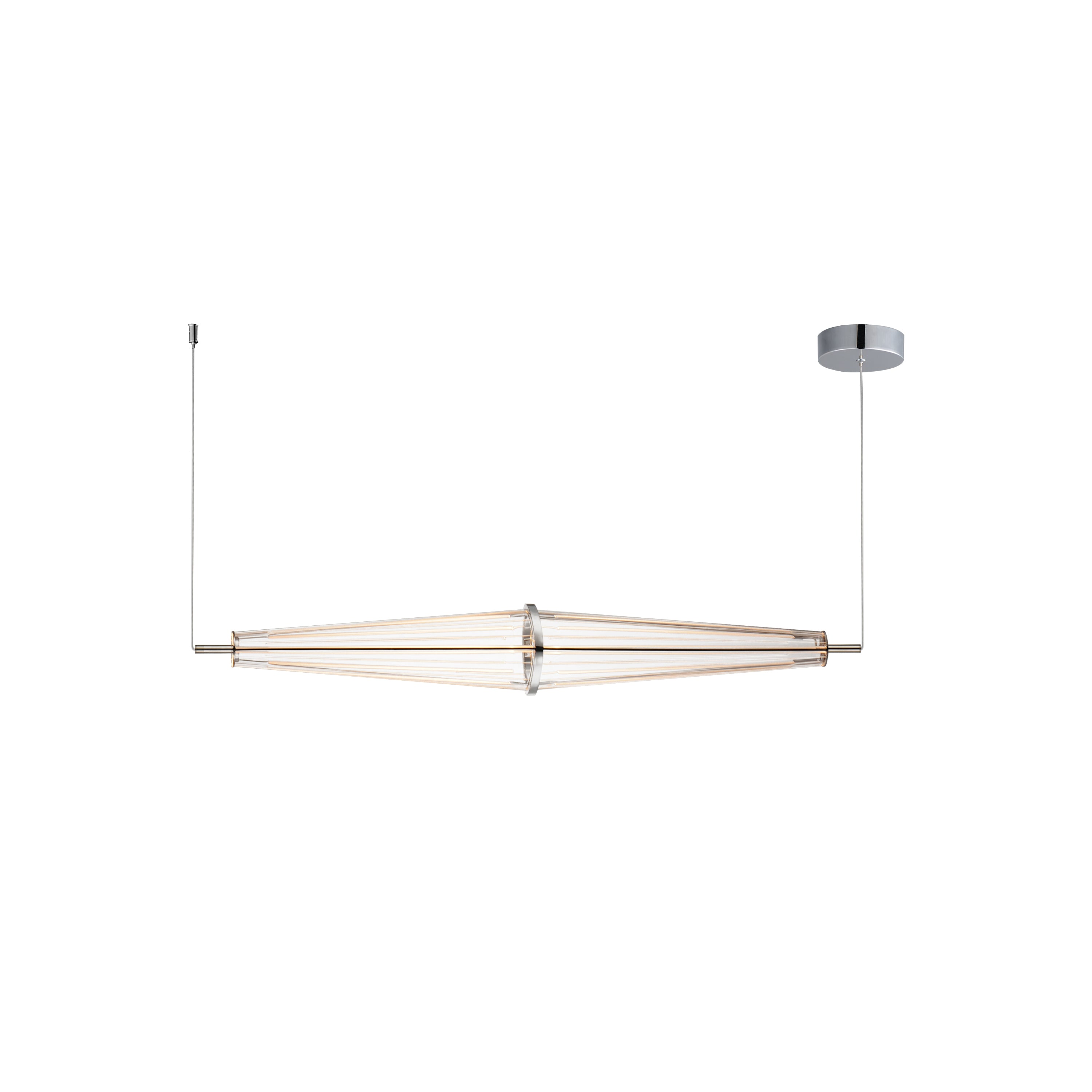 Quasar-Linear Pendant Pendant ET2 35.5x5.25x5.25 Polished Chrome 