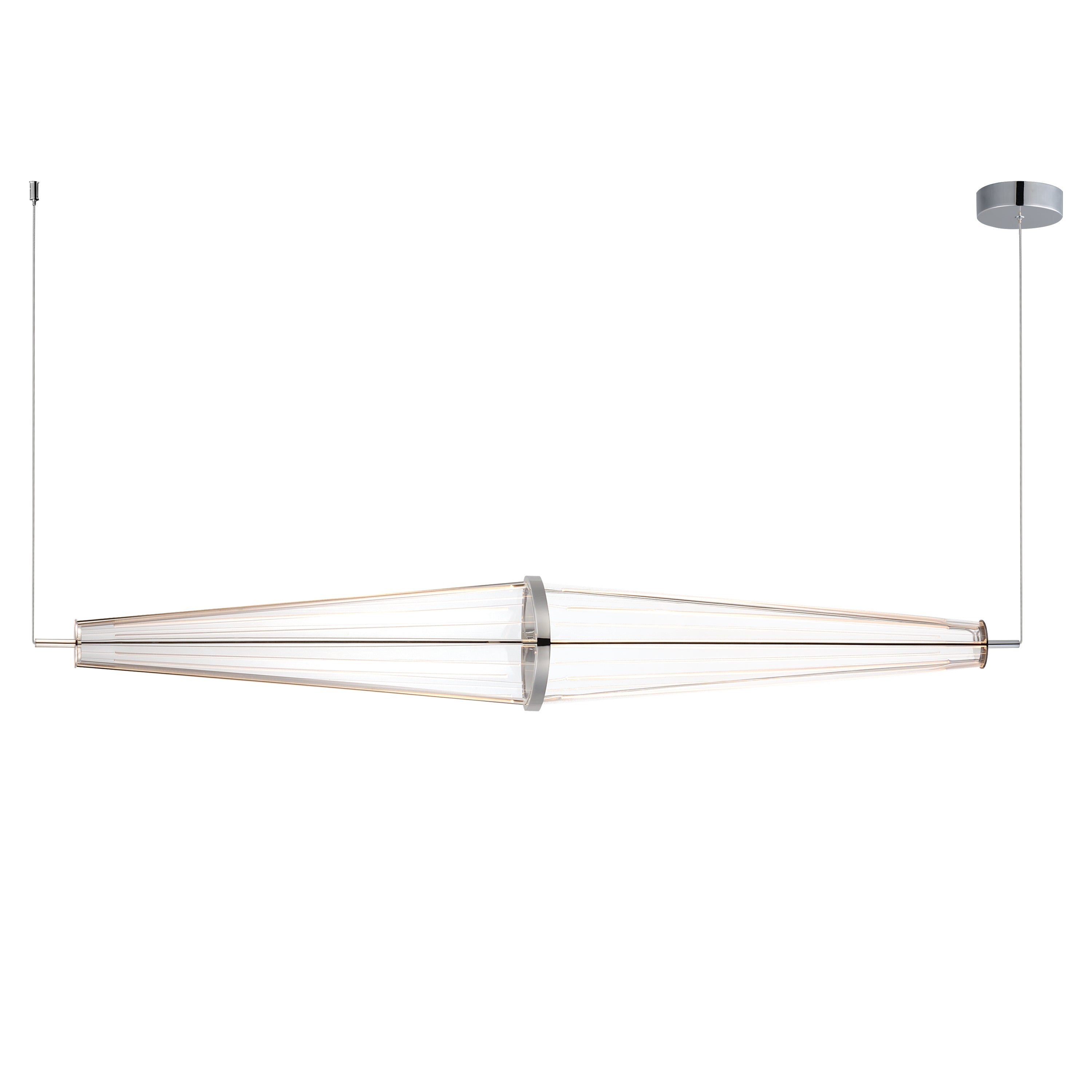 Quasar-Linear Pendant Pendant ET2 51.25x7.75x7.75 Polished Chrome 