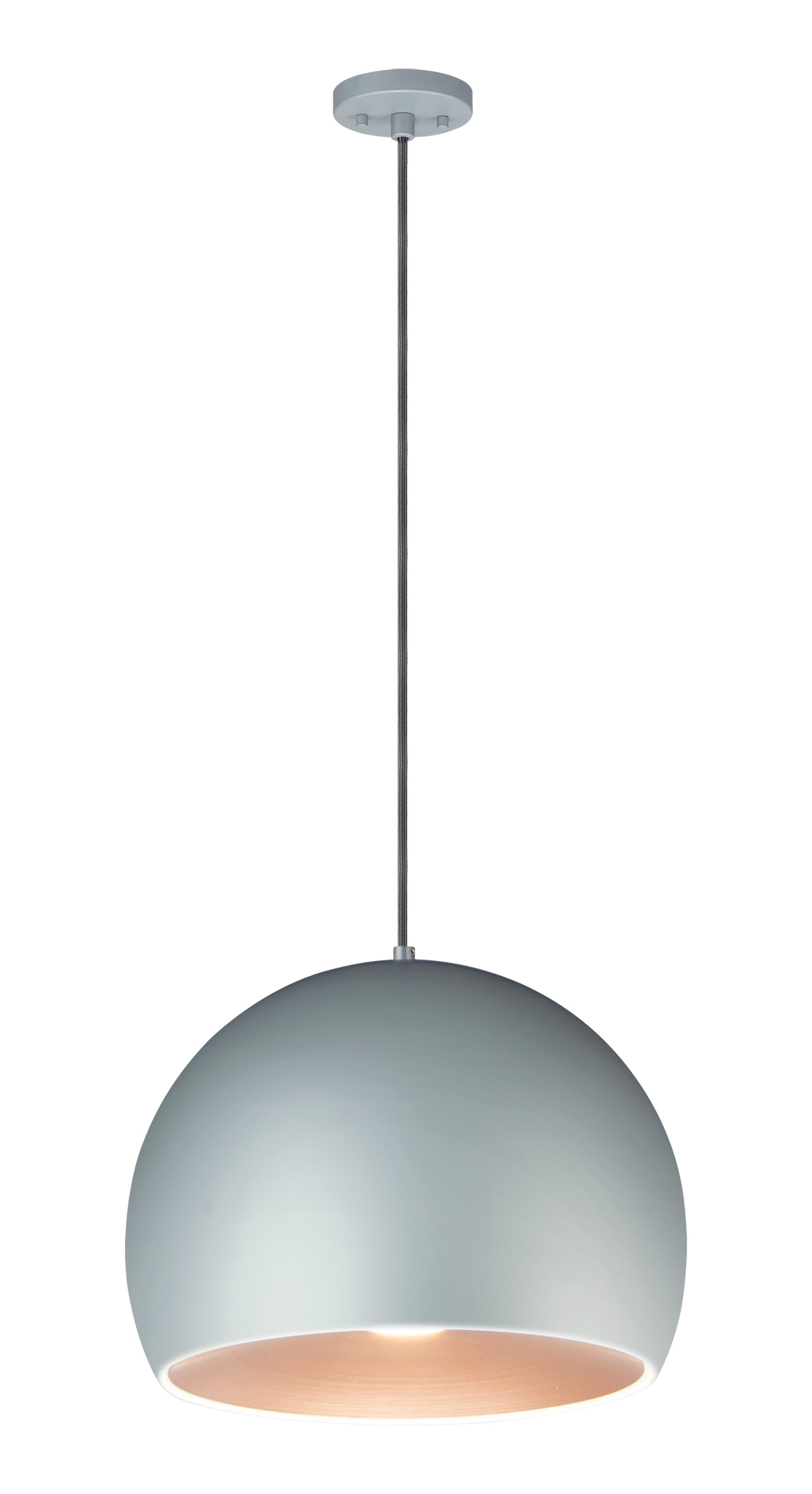 Palla-Single Pendant Pendant ET2 15.75x15.75x11.75 Dark Gray / Coffee 