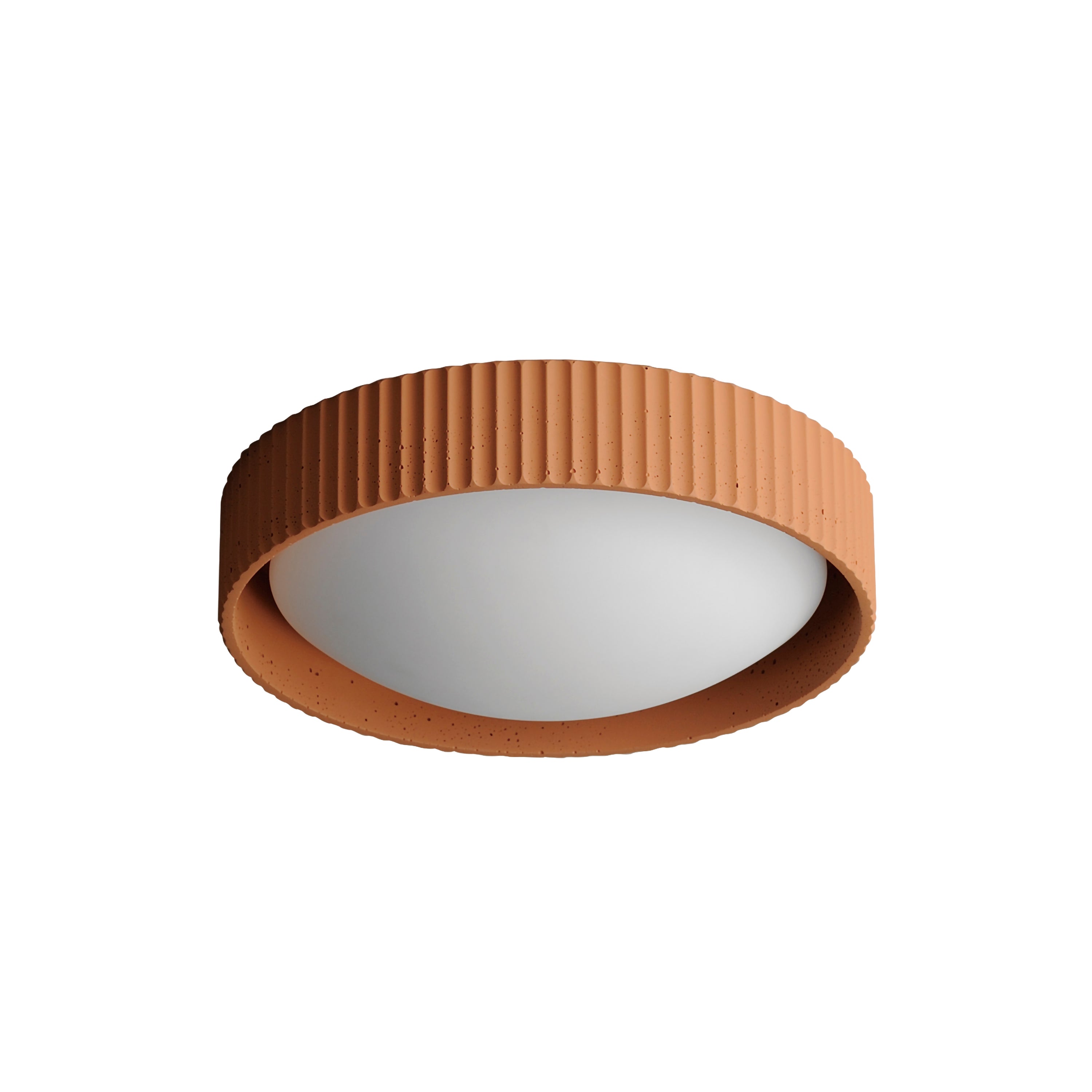 Souffle-Flush Mount Flush Mount Ceiling Light ET2 13.75x13.75x3.75 Terra Cotta 