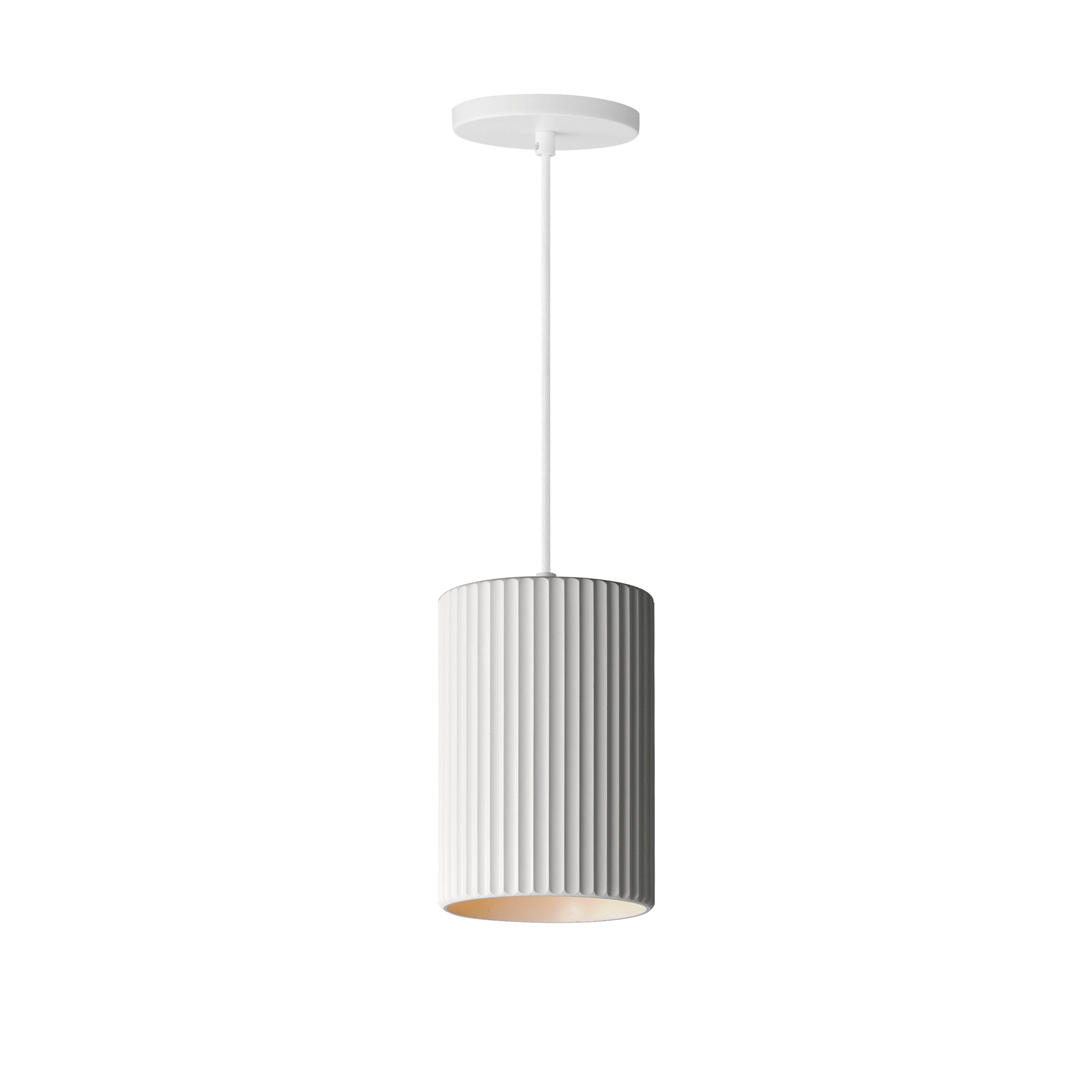 Souffle-Single Pendant Pendant ET2 5.75x5.75x8.5 Chaulk White 