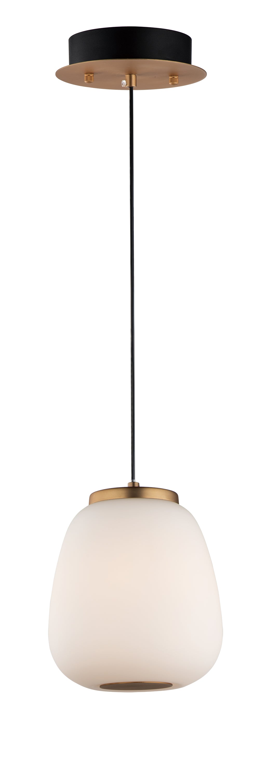 Soji-Single Pendant Pendant ET2 7x7x8.75 Black / Gold 