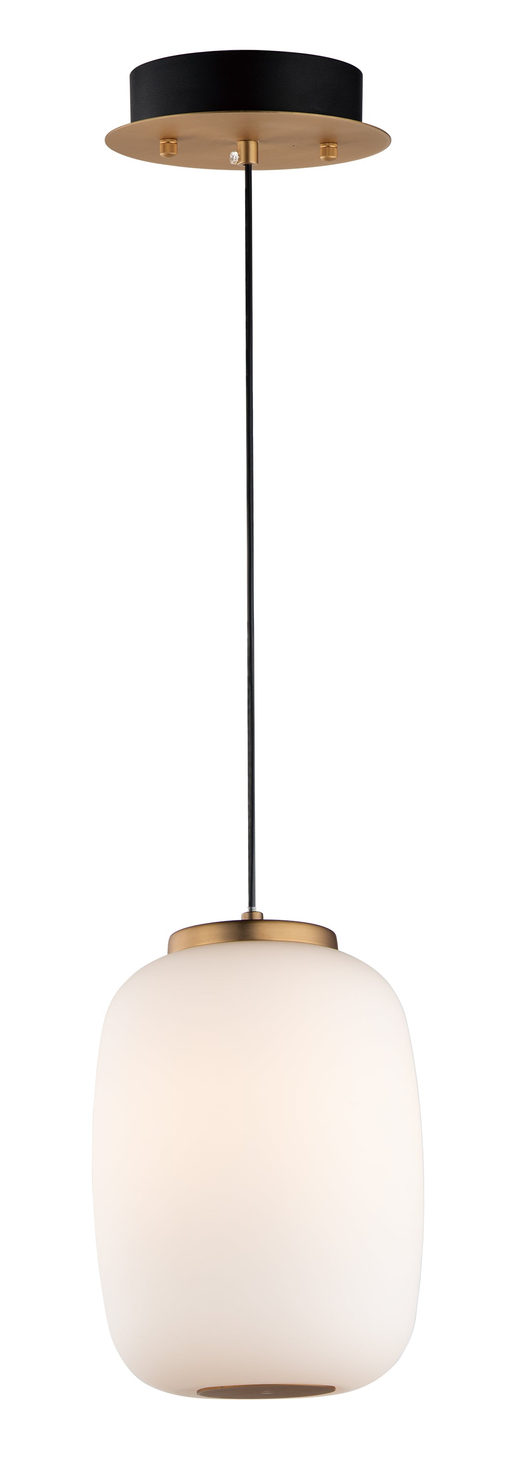 Soji-Single Pendant Pendant ET2 7x7x10.75 Black / Gold 