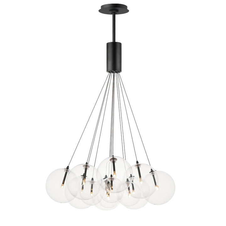 Burst-Multi-Light Pendant Pendants ET2 27x27x47.25 Black 