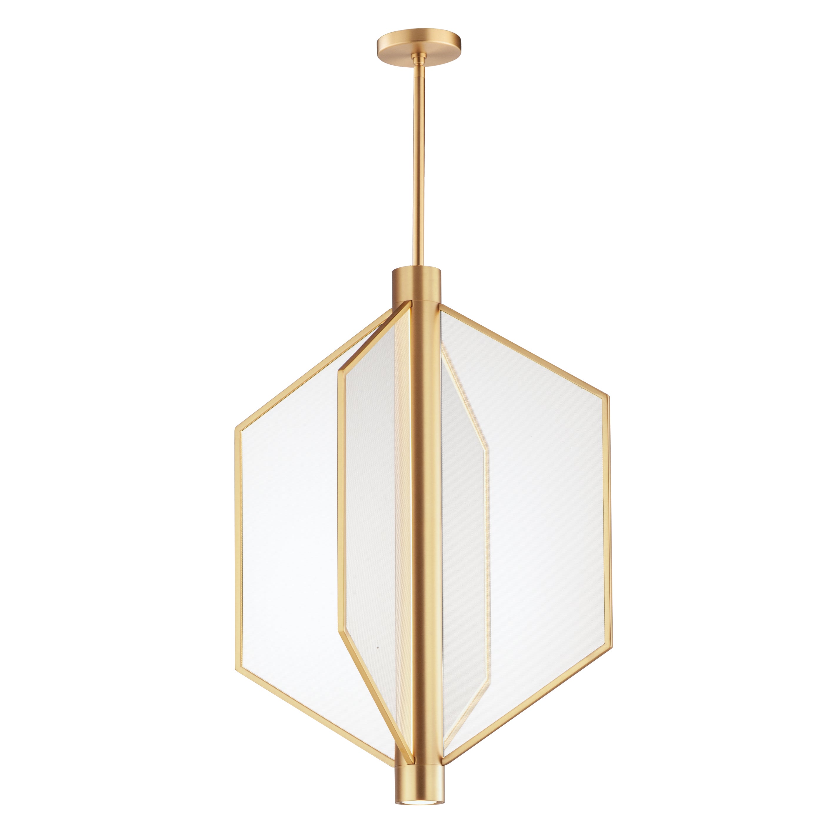 Telstar-Single Pendant Pendant ET2 22x22x30 Natural Aged Brass 