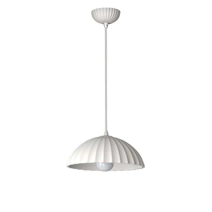 Basilica-Single Pendant Pendants ET2 13.75x13.75x5.25 Chaulk White 