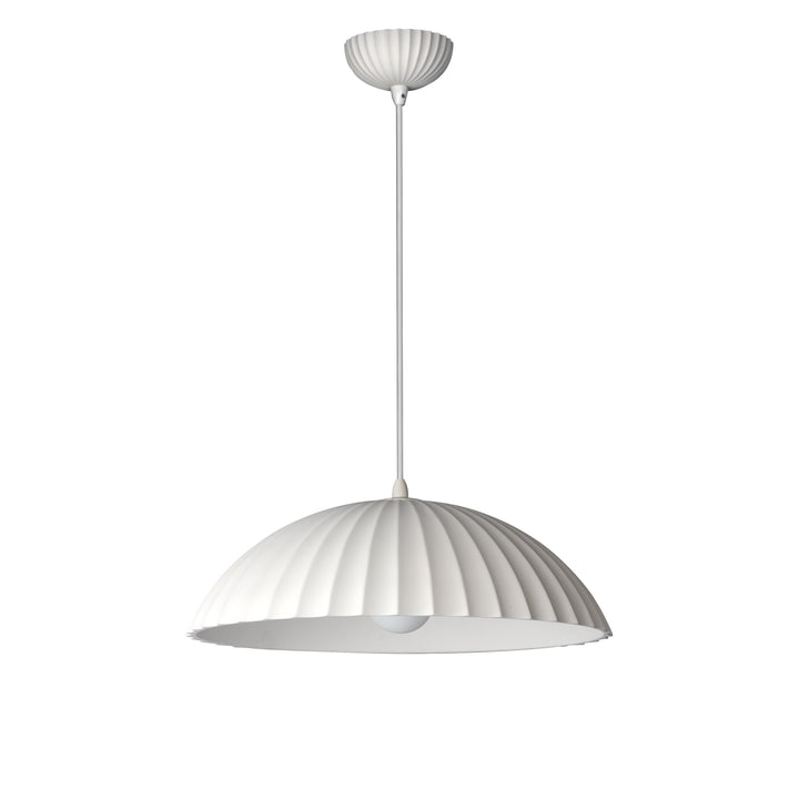 Basilica-Single Pendant Pendants ET2 19.5x19.5x6.25 Chaulk White 