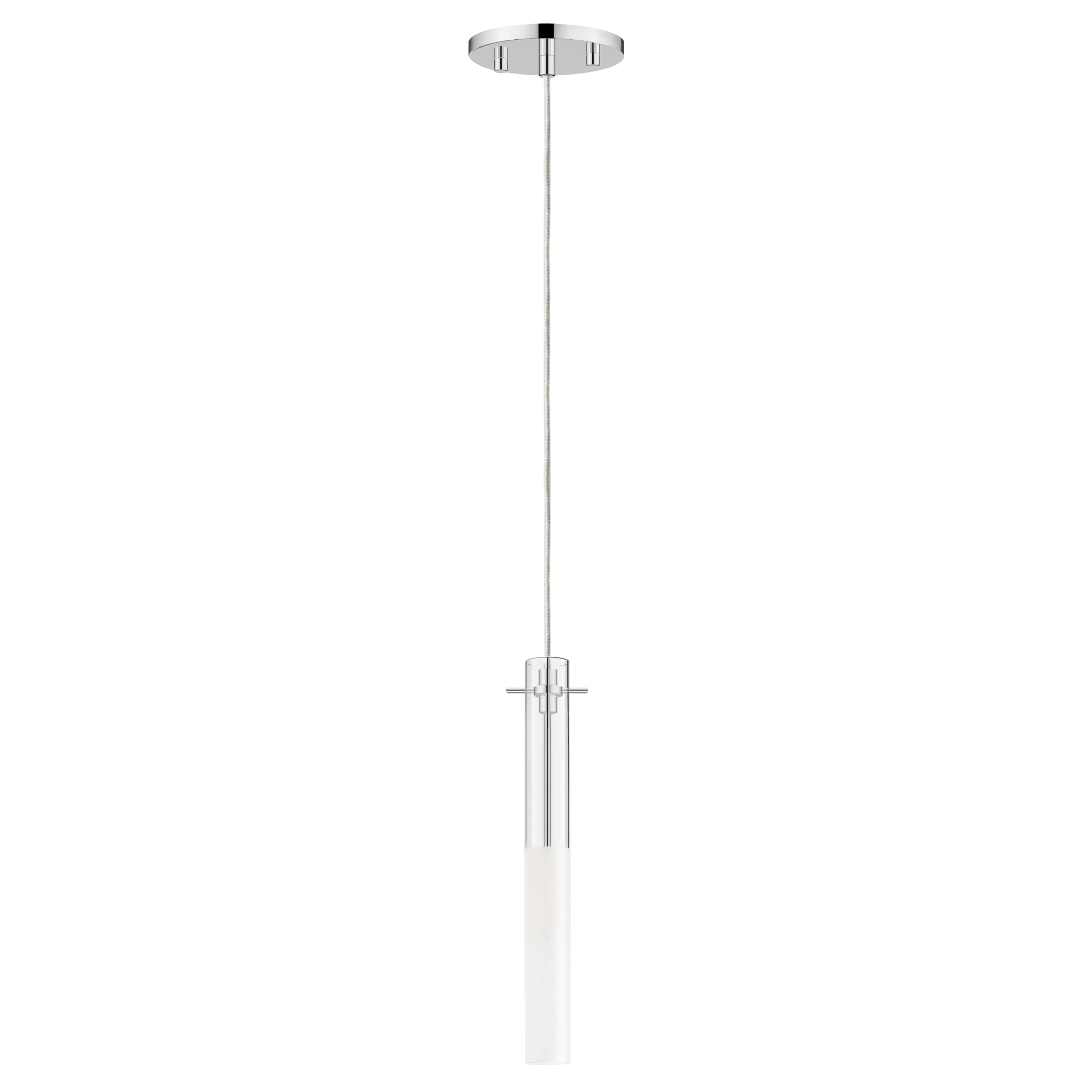 Pipette-Single Pendant Pendant ET2 1.25x1.25x12 Polished Chrome 