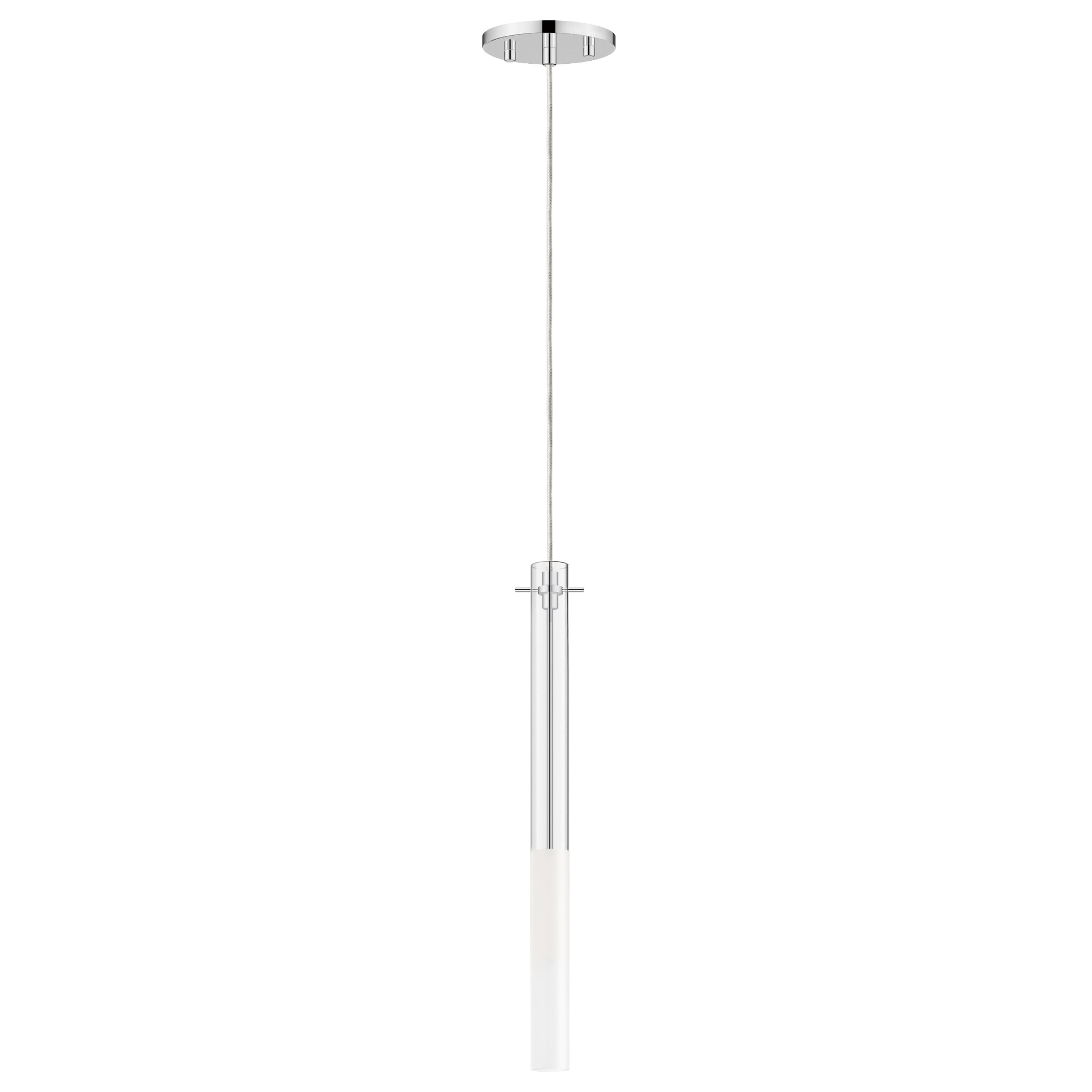 Pipette-Single Pendant Pendant ET2 1.25x1.25x18 Polished Chrome 