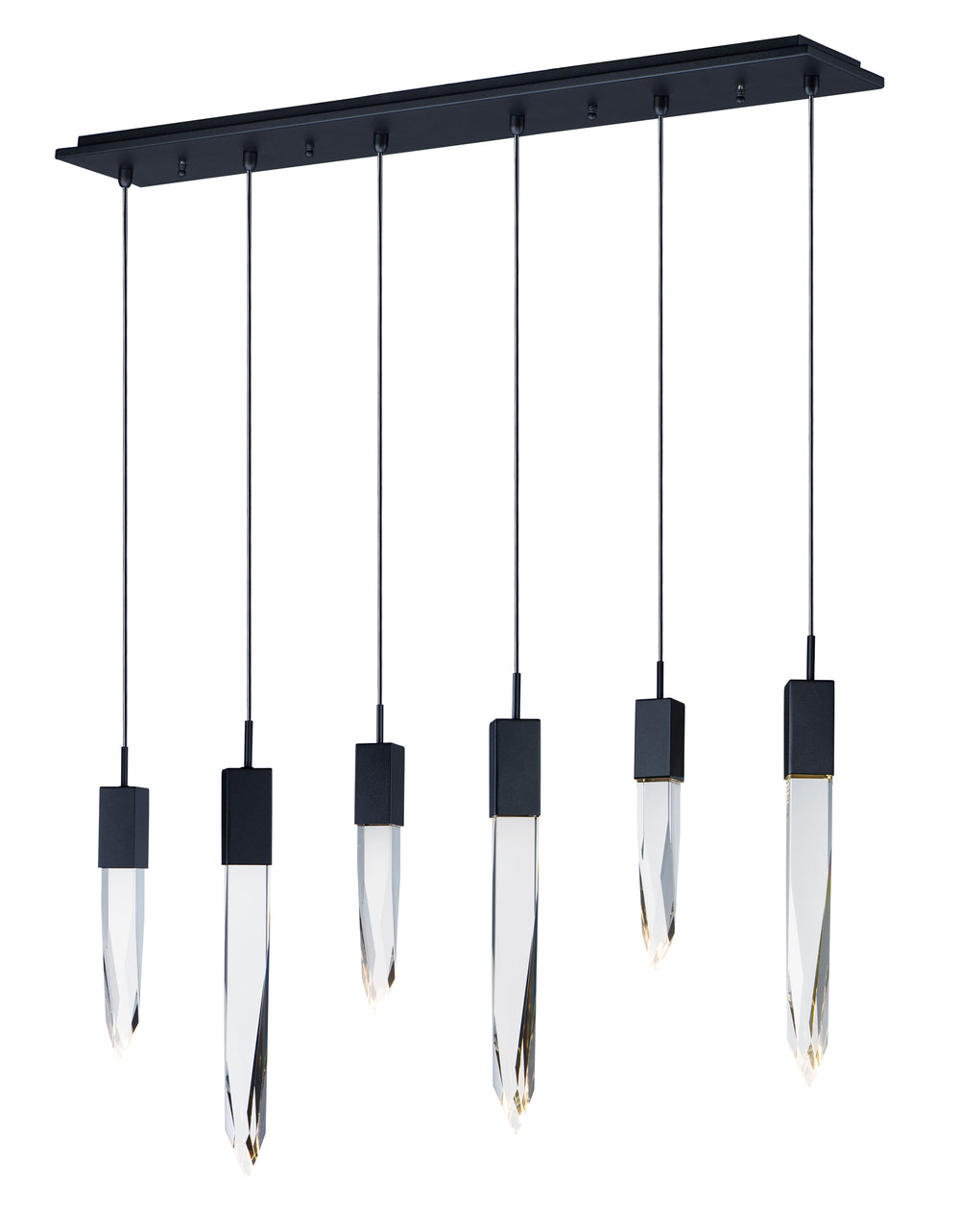 Quartz-Linear Pendant Pendants ET2 6x39.25x21 Black 