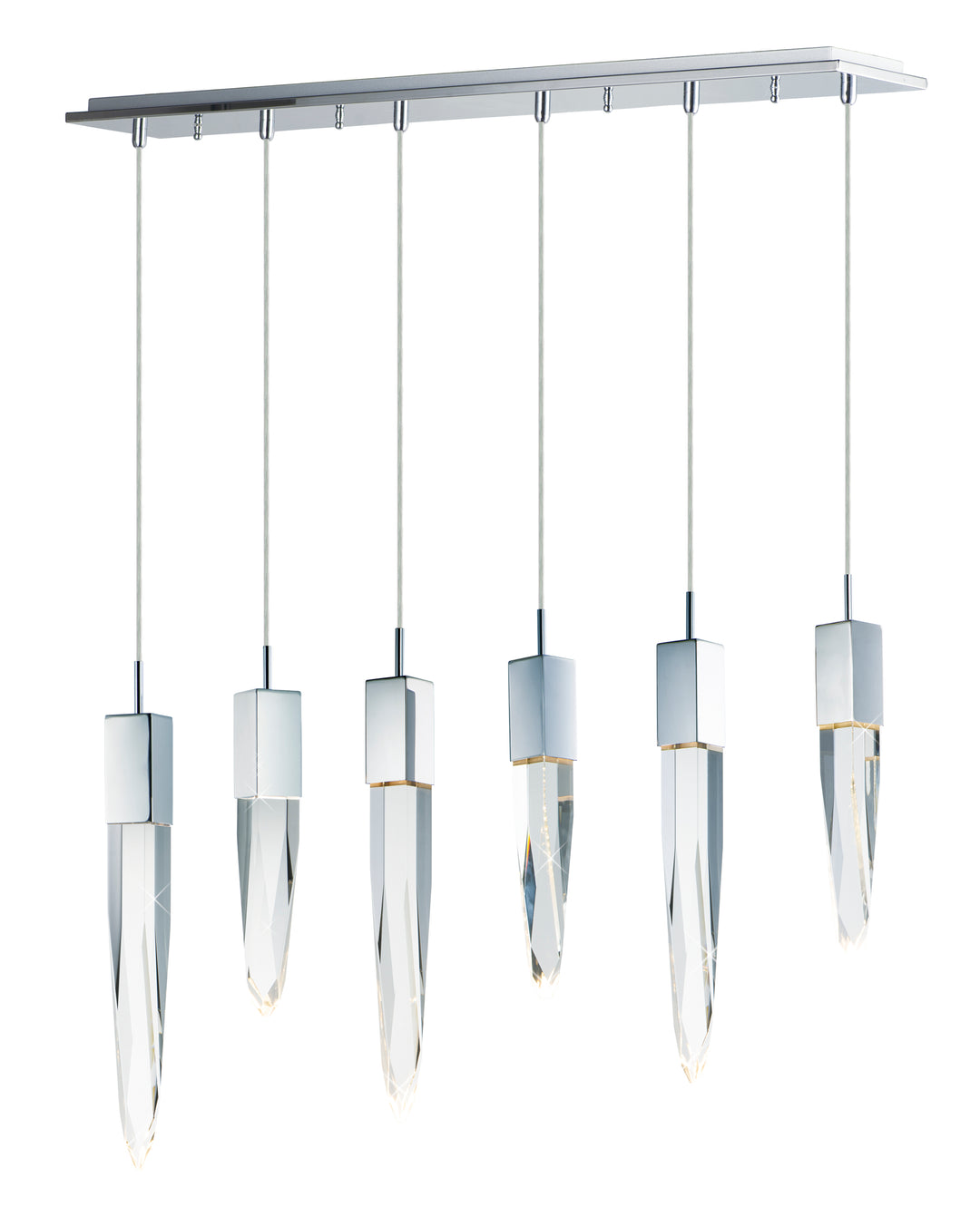 Quartz-Linear Pendant Pendants ET2 6x39.25x21 Polished Chrome 