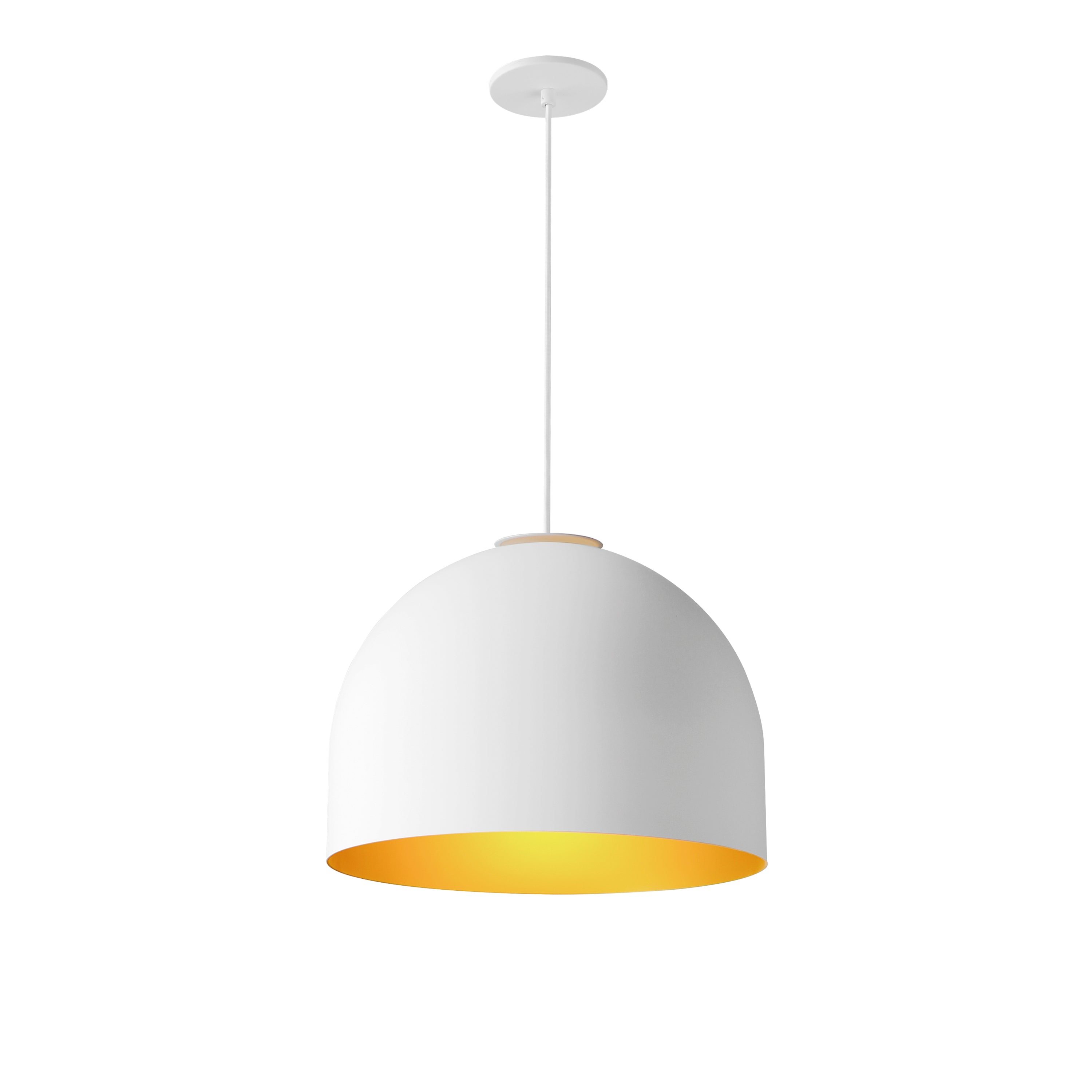 Foster-Single Pendant Pendant ET2 15.75x15.75x11.75 White/Gold 