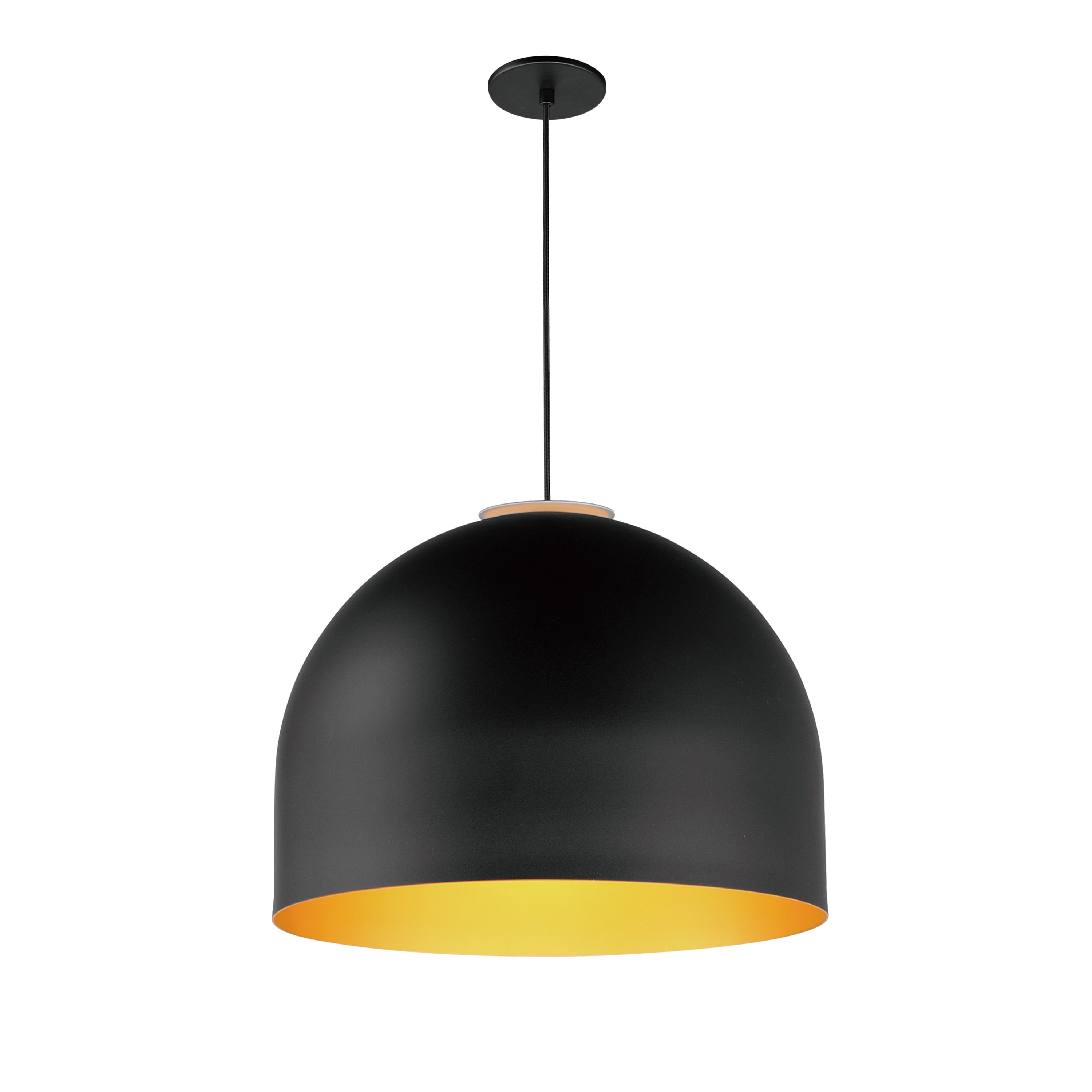 Foster-Single Pendant Pendant ET2 19.75x19.75x14.75 Black / Gold 