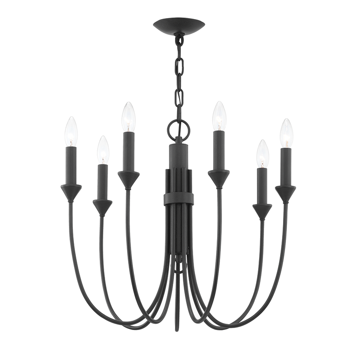 Troy Lighting Cate Chandelier Chandeliers Troy Lighting FORGED IRON 21.5x21.5x19.25 