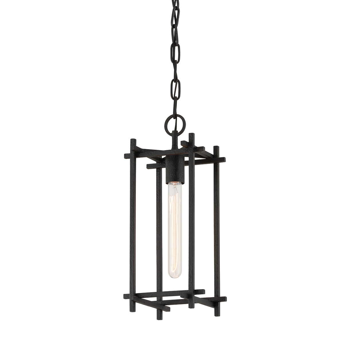 Troy Lighting Huck Lantern Lantern Troy Lighting BLACK IRON 7.25x7.25x17.5 