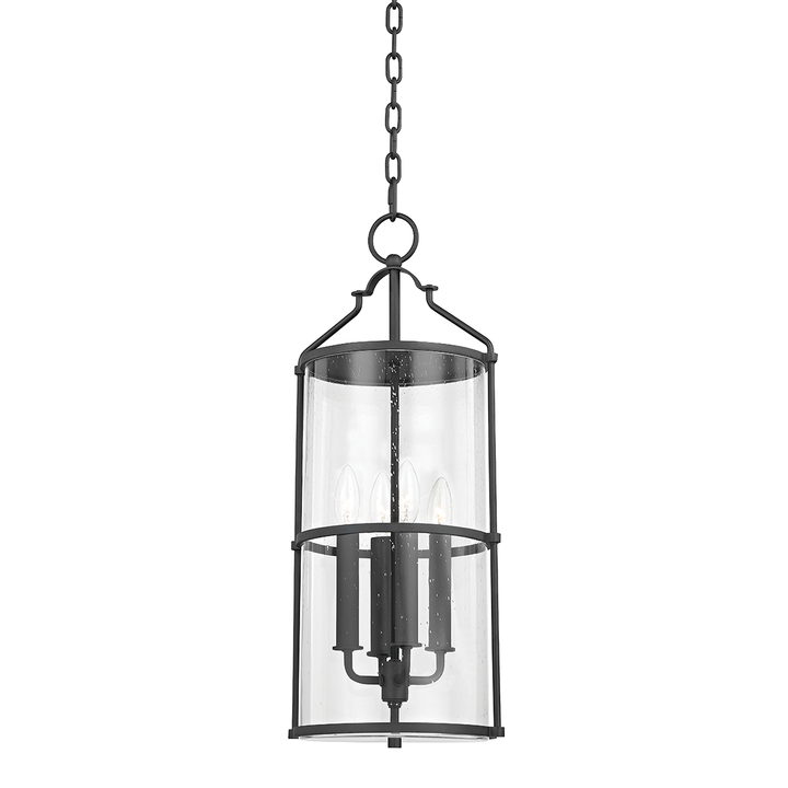 Troy Lighting Burbank Lantern Pendants Troy Lighting TEXTURED BLACK 10x10x24.25 