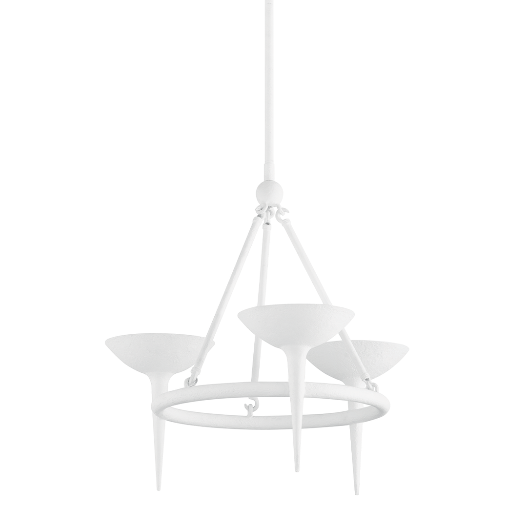 Troy Lighting Cecilia Chandelier Chandeliers Troy Lighting GESSO WHITE 25x25x23.5 