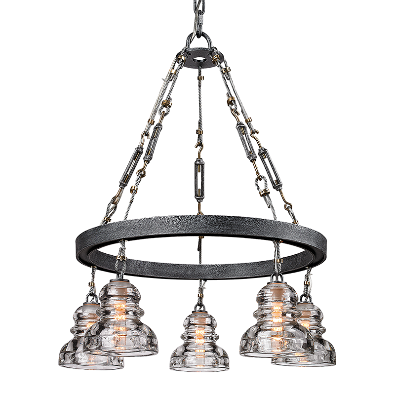 Troy Lighting Menlo Park Chandelier Chandelier Troy Lighting OLD SILVER 25.5x25.5x27.75 