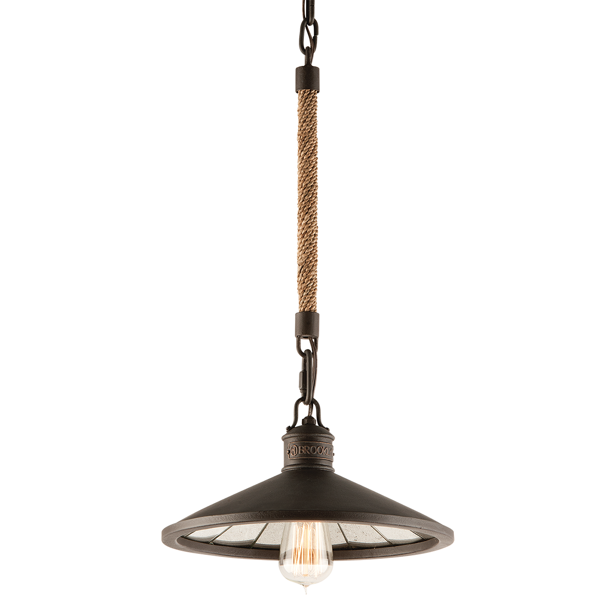 Troy Lighting Brooklyn Pendant Pendant Troy Lighting HERITAGE BRONZE 12x12x8.25 