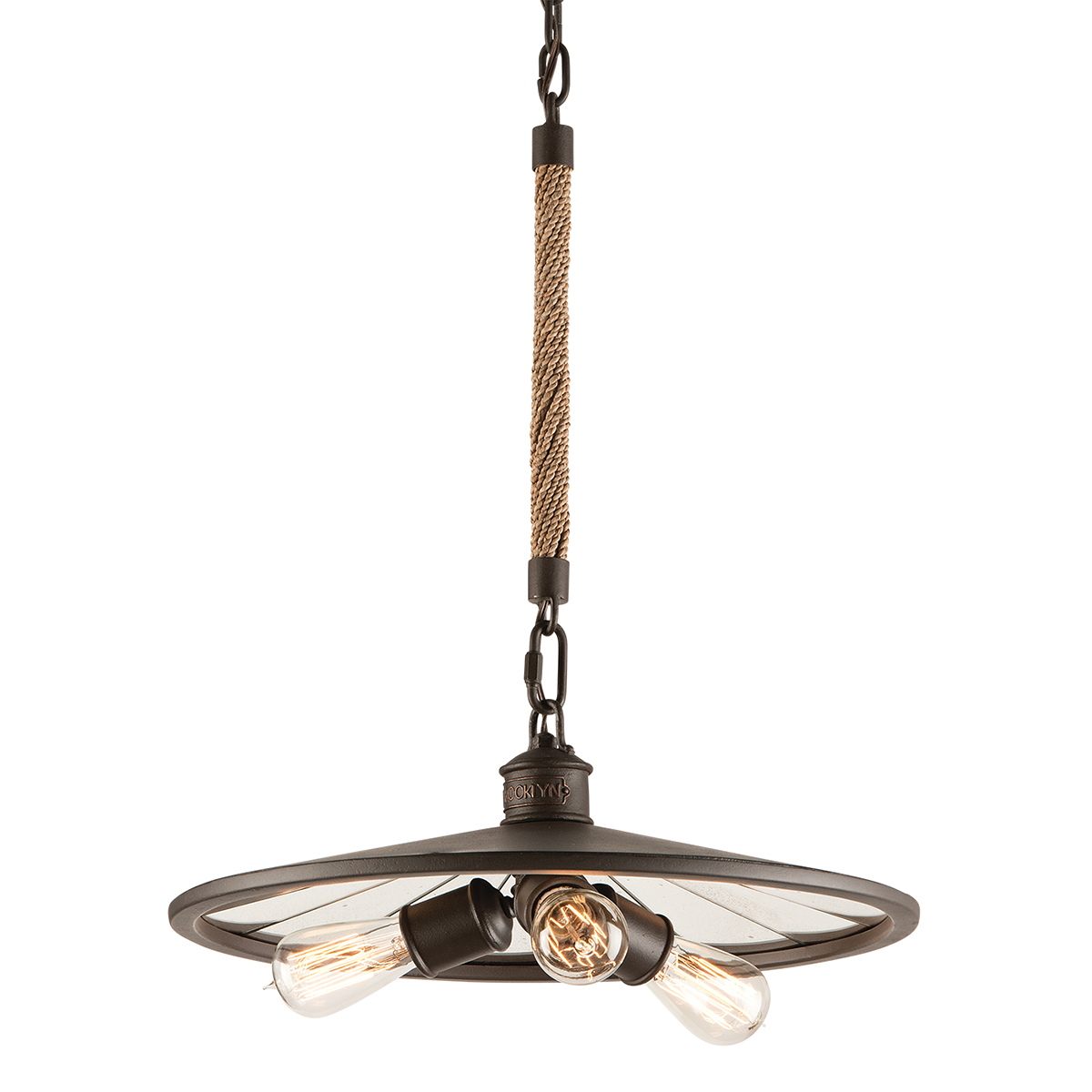 Troy Lighting Brooklyn Pendant Pendant Troy Lighting BROOKLYN BRONZE 18x18x8.25 