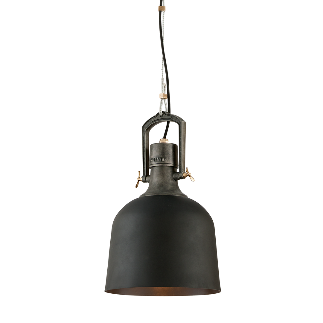 Troy Lighting Hangar 31 Pendant Pendants Troy Lighting SOFT BLACK 11.75x11.75x18.75 