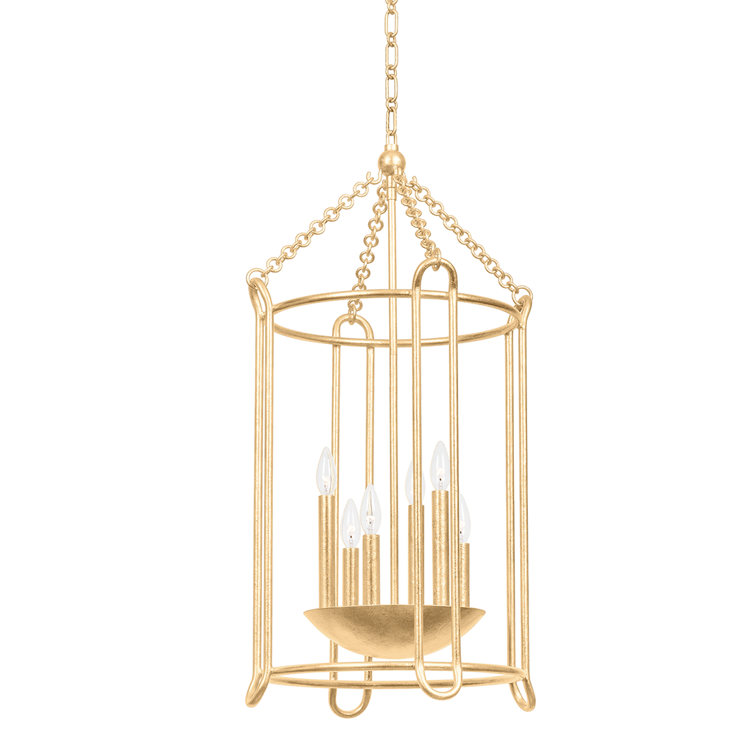 Troy Lighting LASSEN Lantern Pendants Troy Lighting VINTAGE GOLD LEAF 19.25x19.25x36.75 