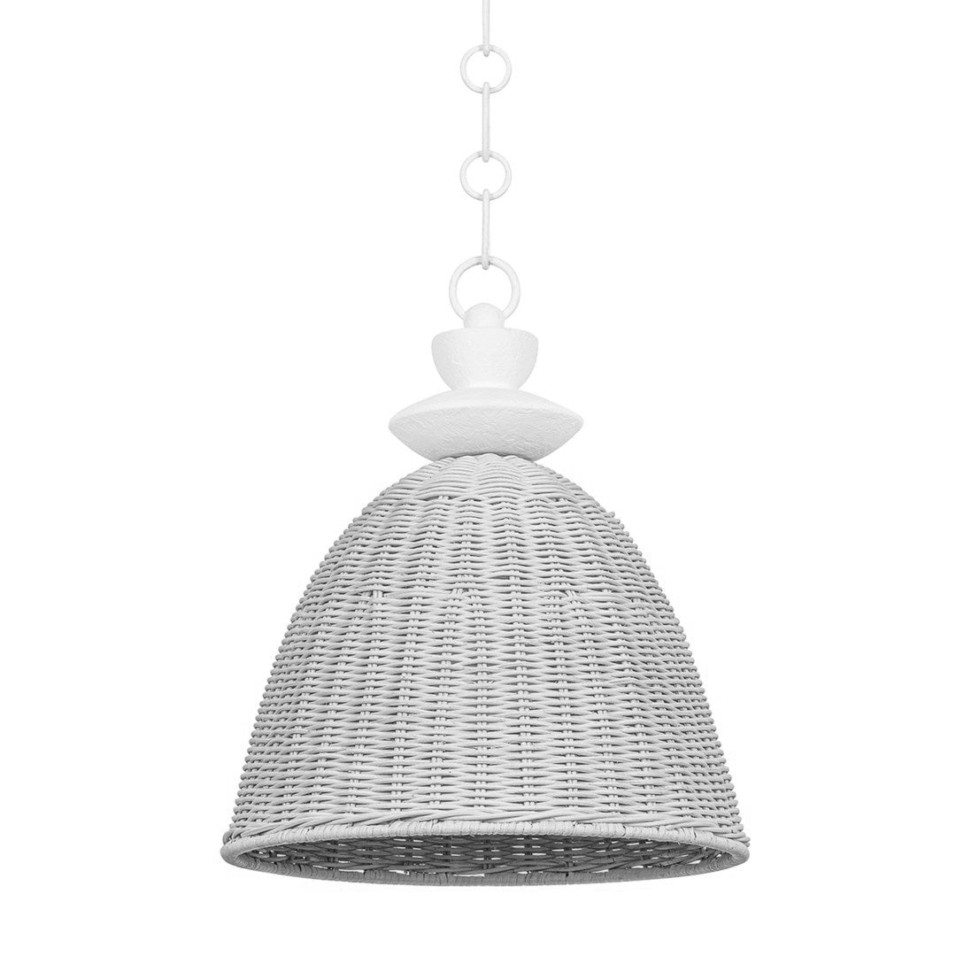 Troy Lighting KAHN Pendant Pendants Troy Lighting GESSO WHITE 15.25x15.25x18.25 