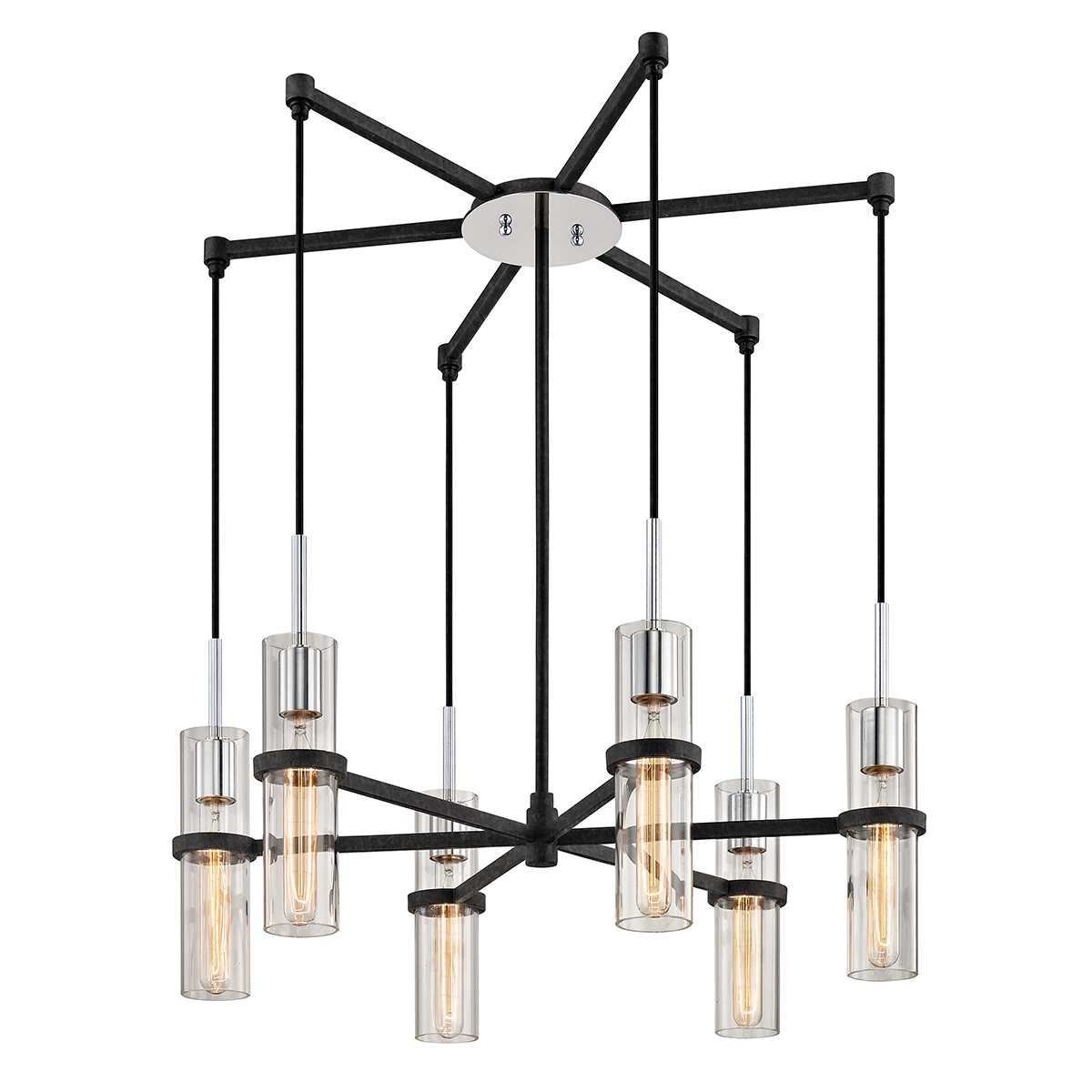 Troy Lighting Xavier Chandelier Chandelier Troy Lighting VINTAGE IRON 28x28x10.25 