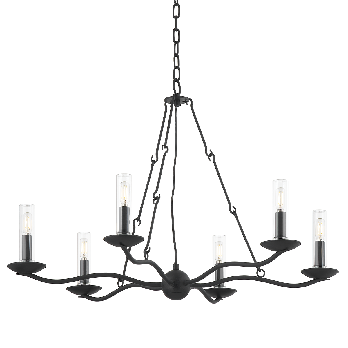 Troy Lighting SAWYER Chandelier Chandelier Troy Lighting FORGED IRON 36x36x23.75 