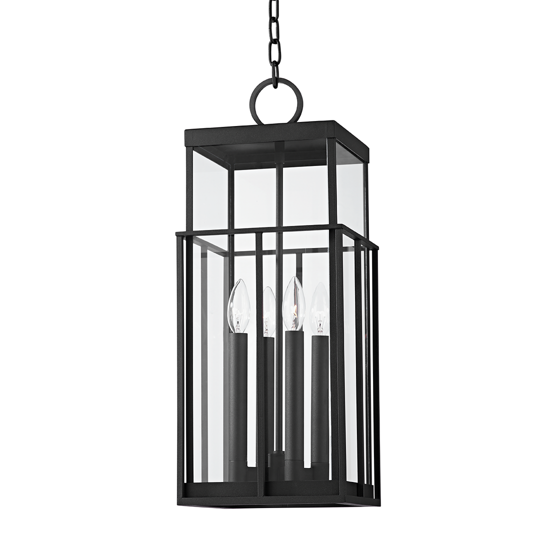 Troy Lighting Longport Lantern Pendants Troy Lighting TEXTURED BLACK 9.5x9.5x23.75 