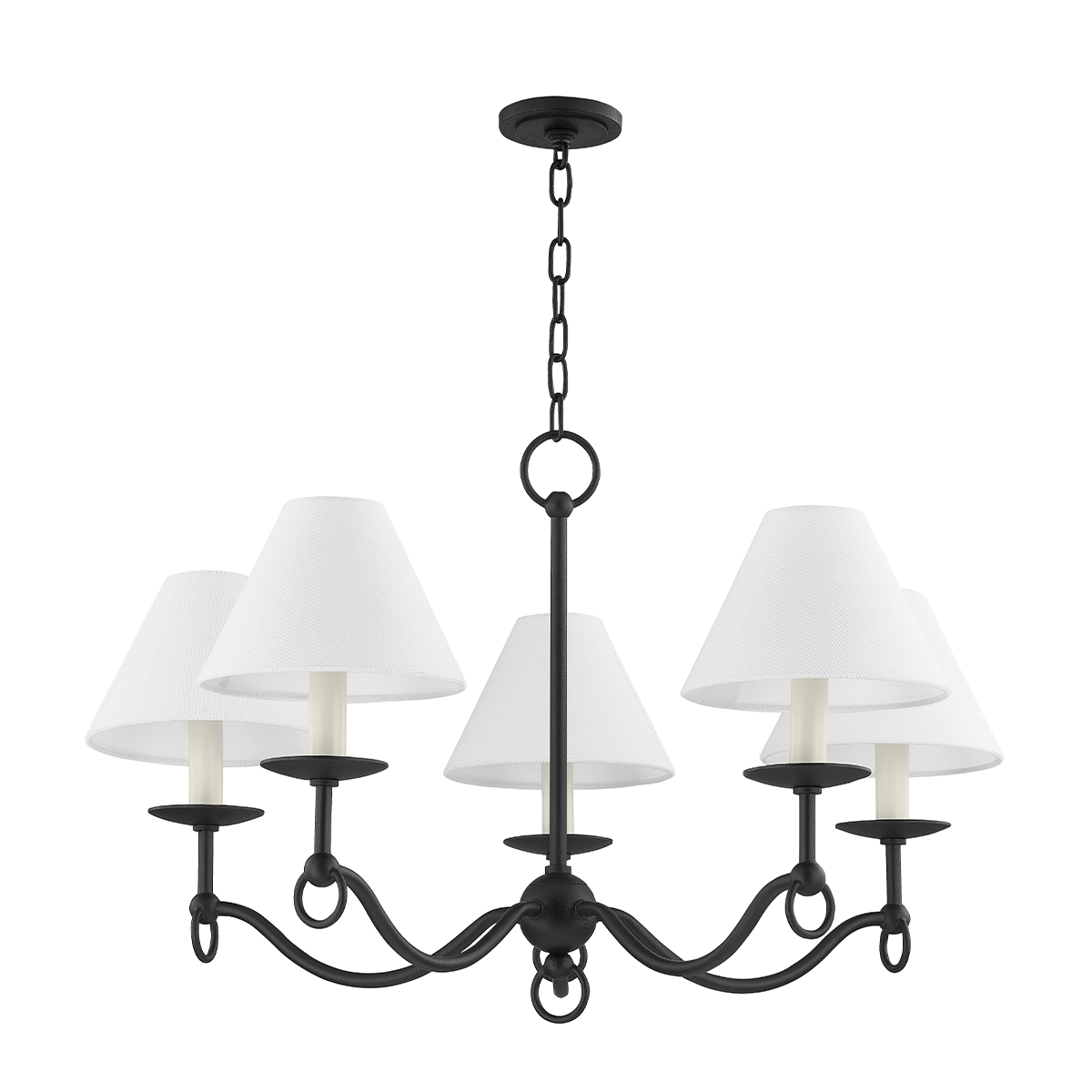 Troy Lighting Massi Chandelier Chandelier Troy Lighting FORGED IRON 30.25x30.25x17 