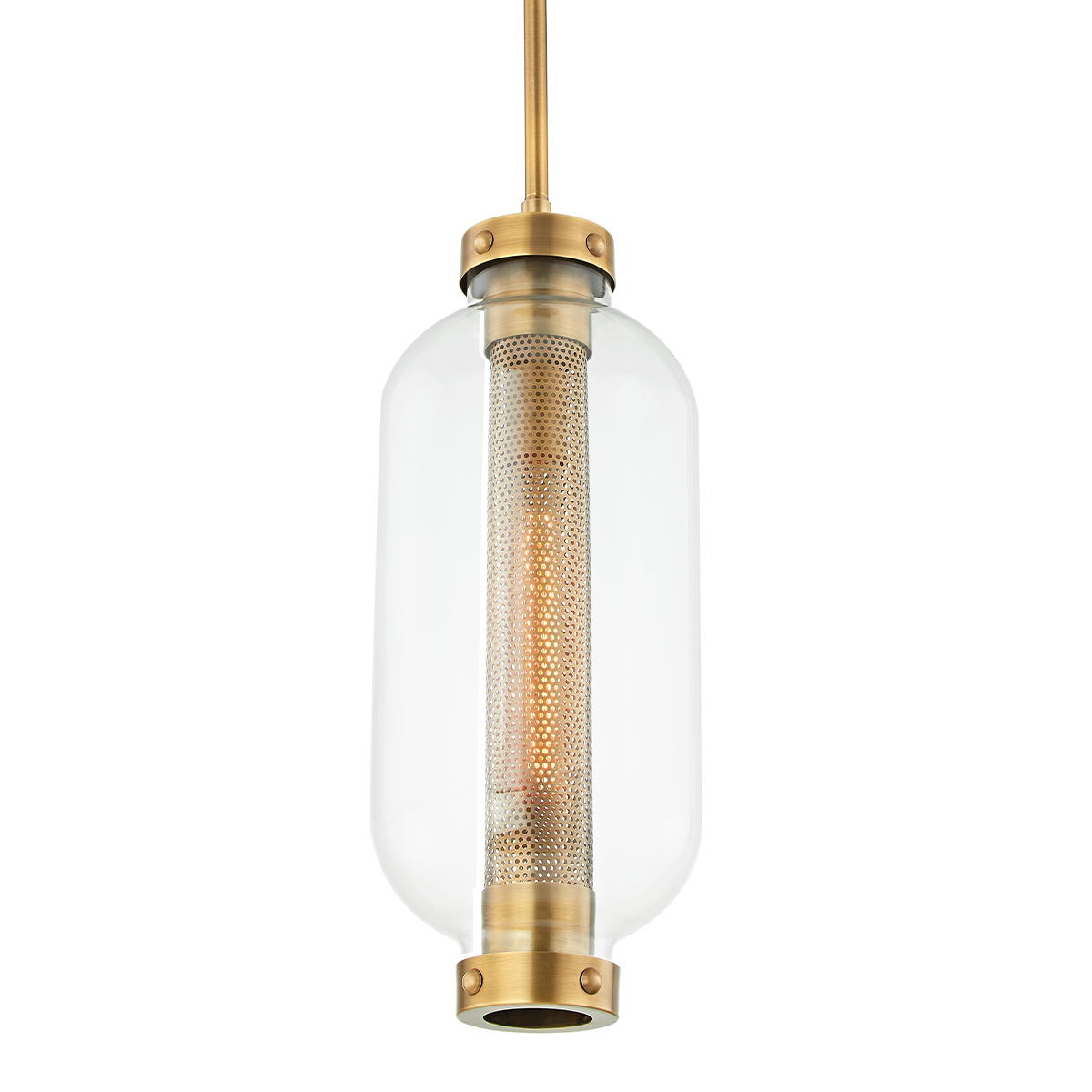 Troy Lighting Atwater Pendant Pendant Troy Lighting PATINA BRASS 8.25x8.25x19.5 