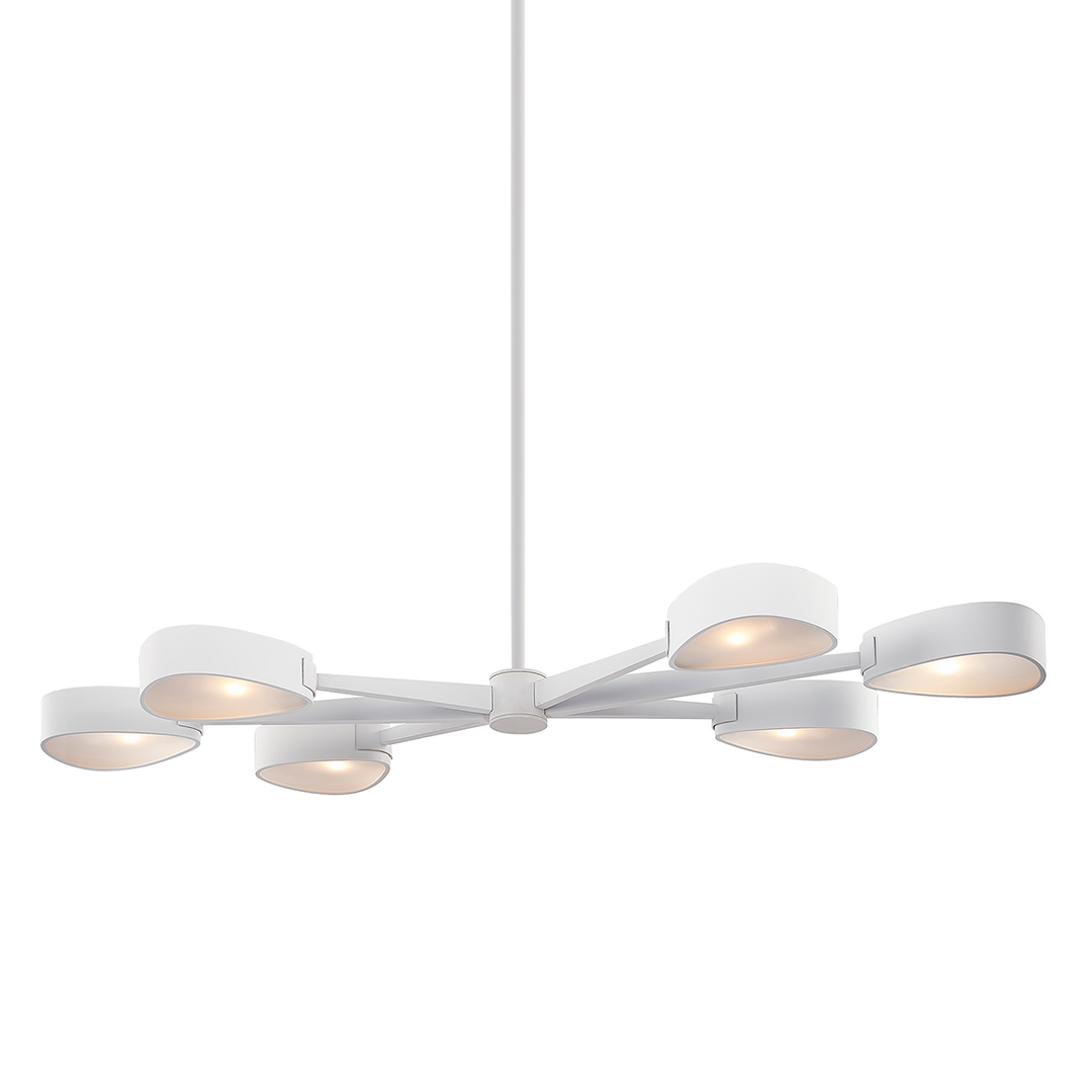 Troy Lighting Allisio Linear Linear Chandeliers Troy Lighting TEXTURED WHITE 49x21.5x3 