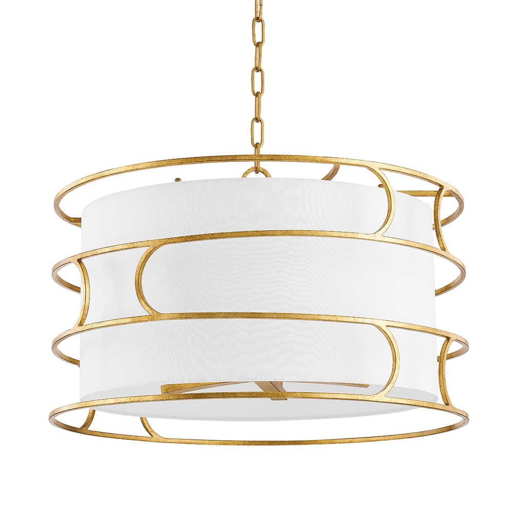 Troy Lighting Reedley Chandelier Chandeliers Troy Lighting VINTAGE GOLD LEAF 25.25x25.25x15.25 