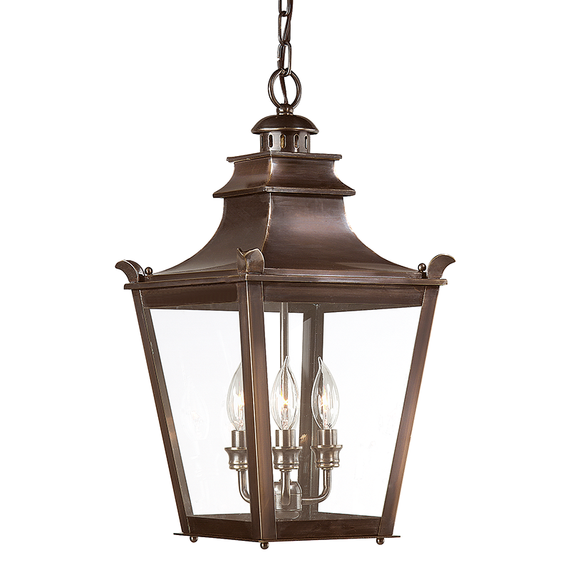 Troy Lighting Dorchester Lantern Lantern Troy Lighting ENGLISH BRONZE 11.25x11.25x22.25 