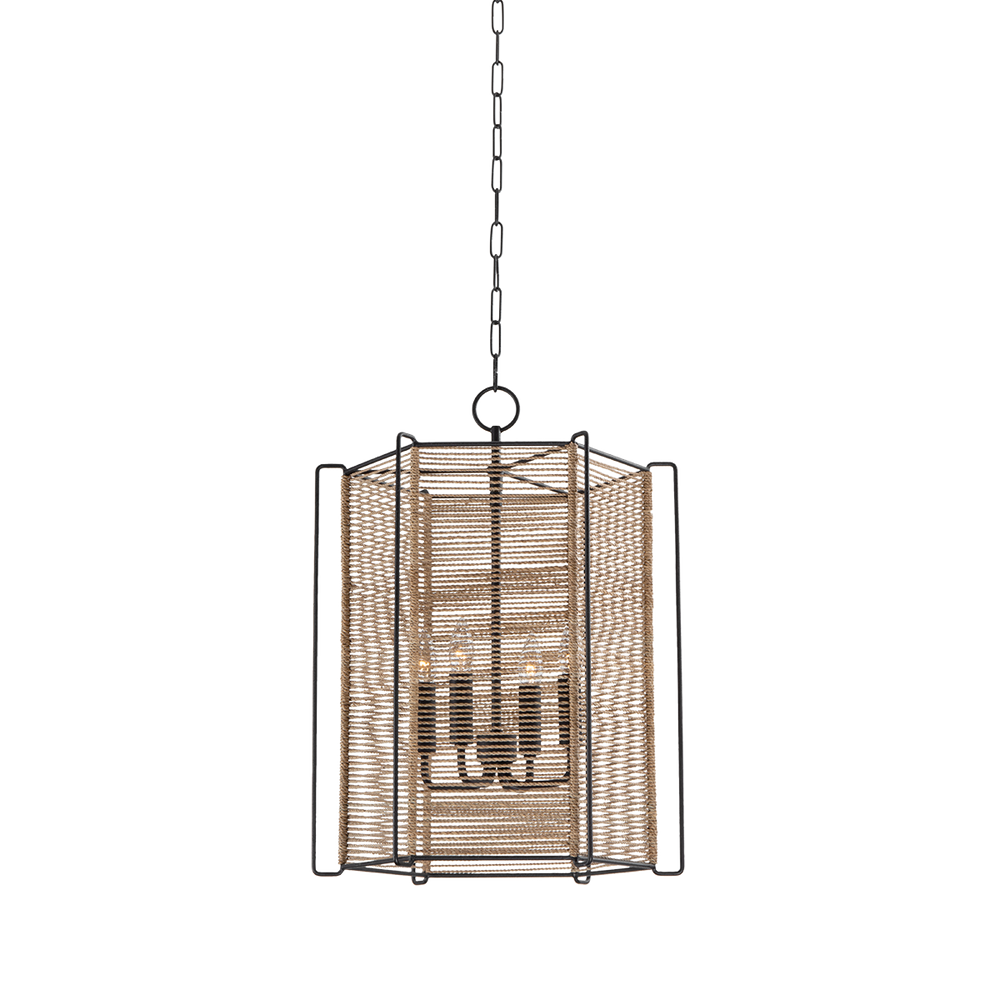 Troy Lighting RAMON Lantern Pendants Troy Lighting TEXTURED BLACK 18x18x24 